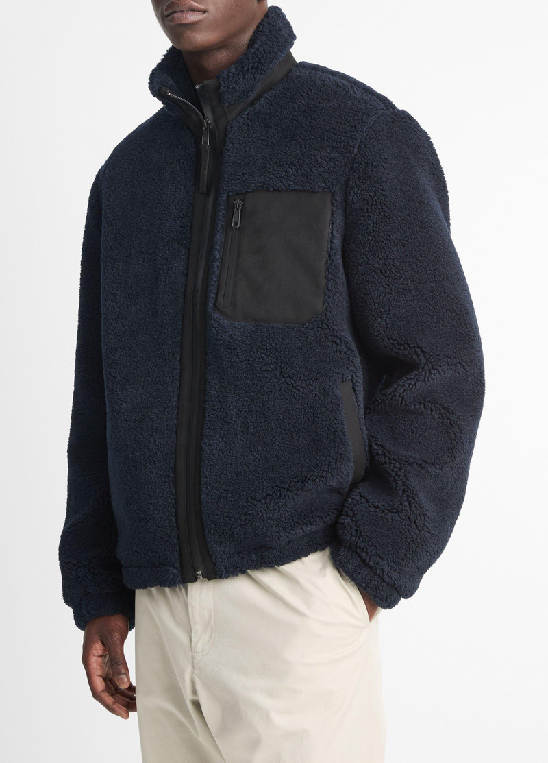 Vince Sherpa Zip Jacket outlook