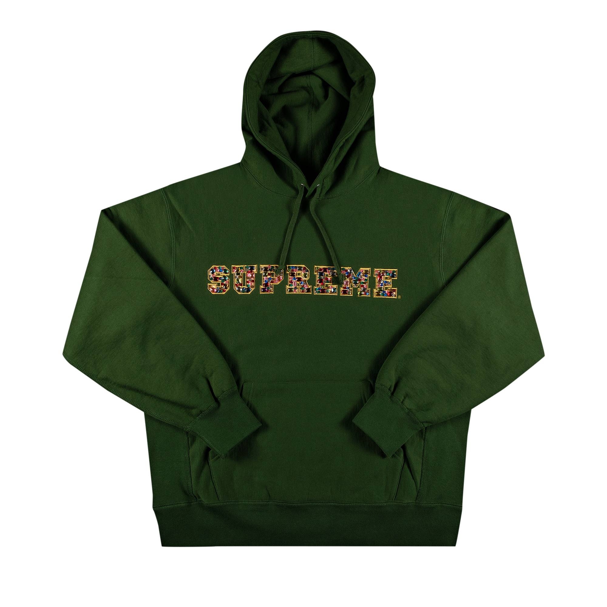 Supreme Jewels Hooded Sweatshirt 'Green' - 1