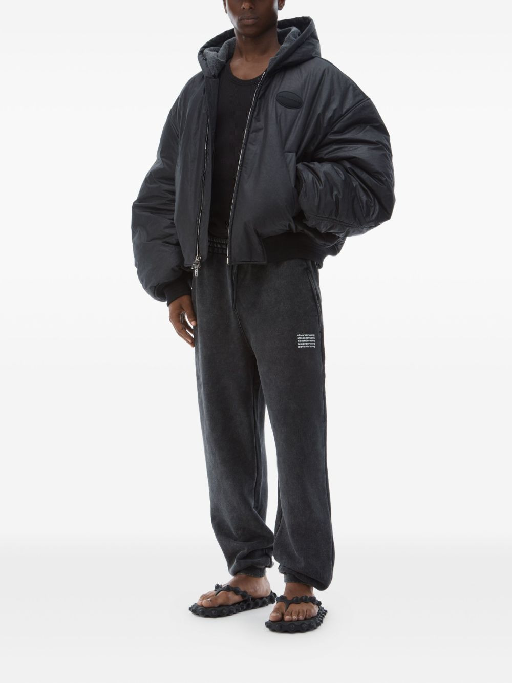 drawstring-waist track pants - 3