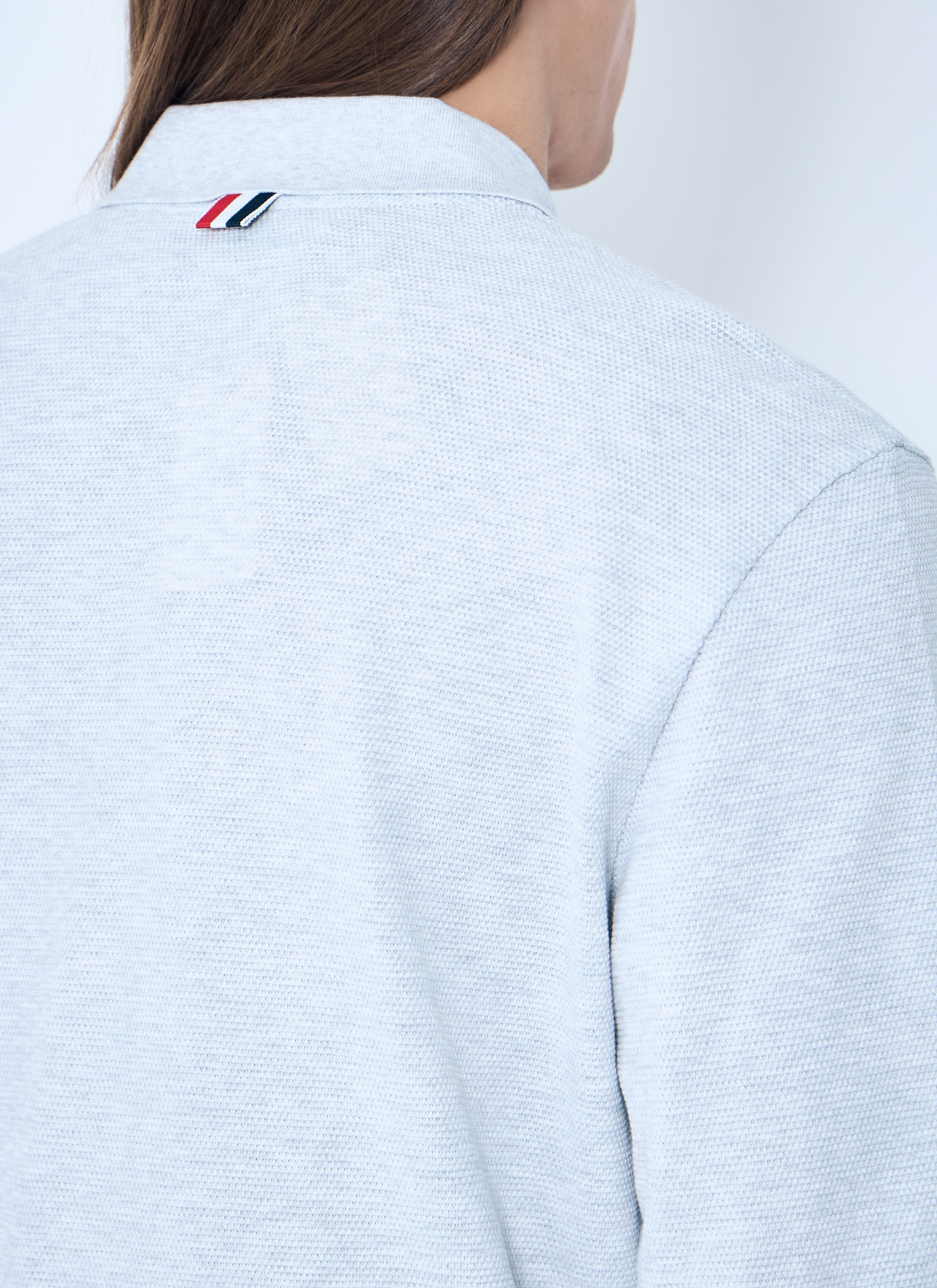 Thom Browne Men Four-Bar Polo Shirt - 6