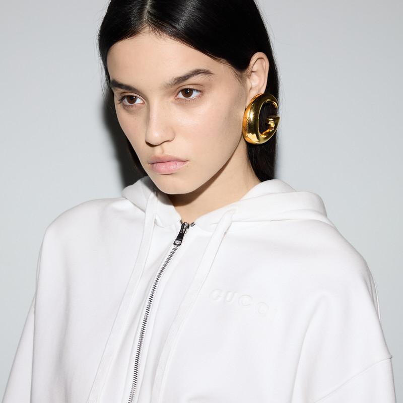 Felted cotton jersey zip jacket 5