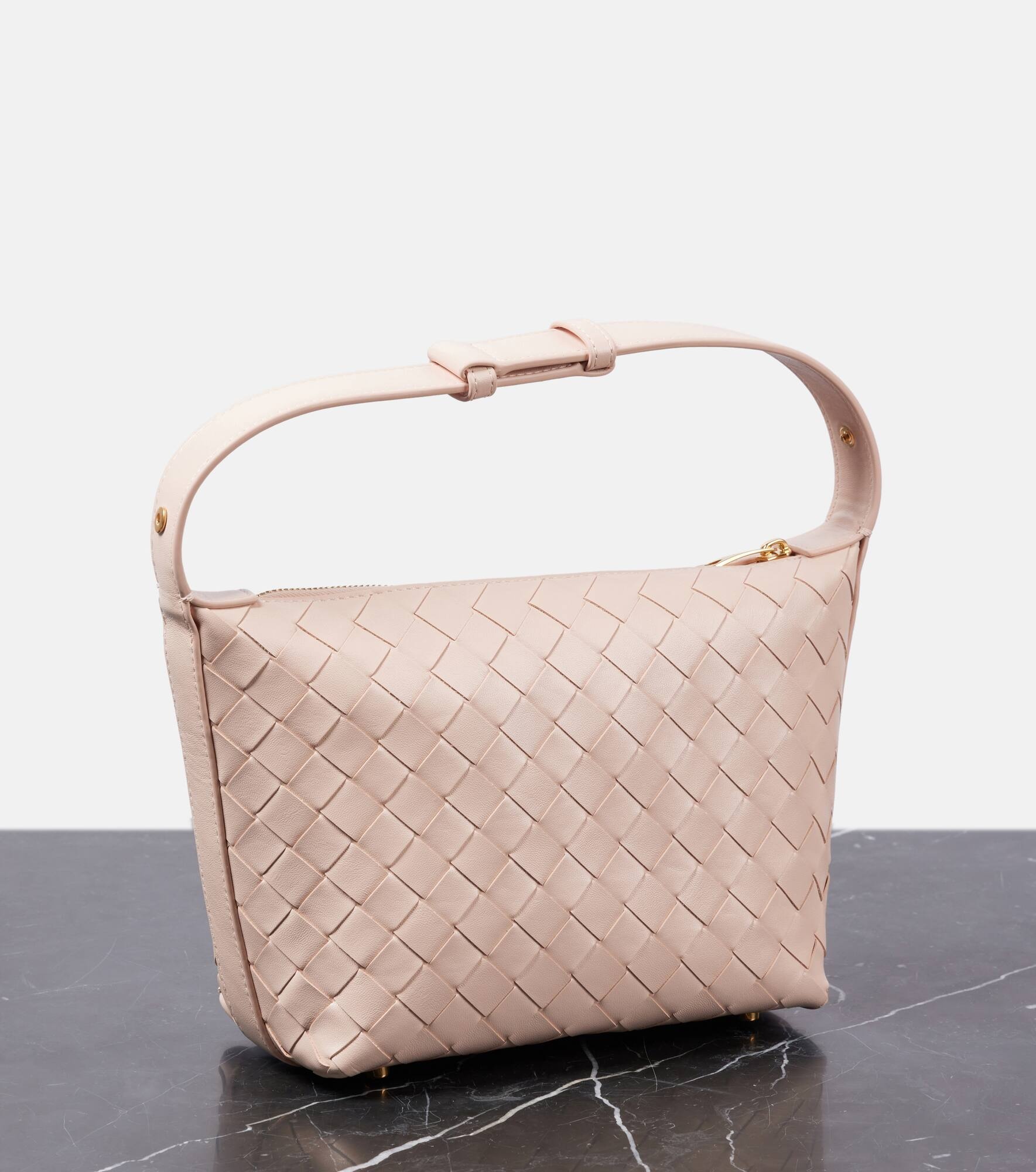 Wallace Small Intrecciato leather shoulder bag - 4