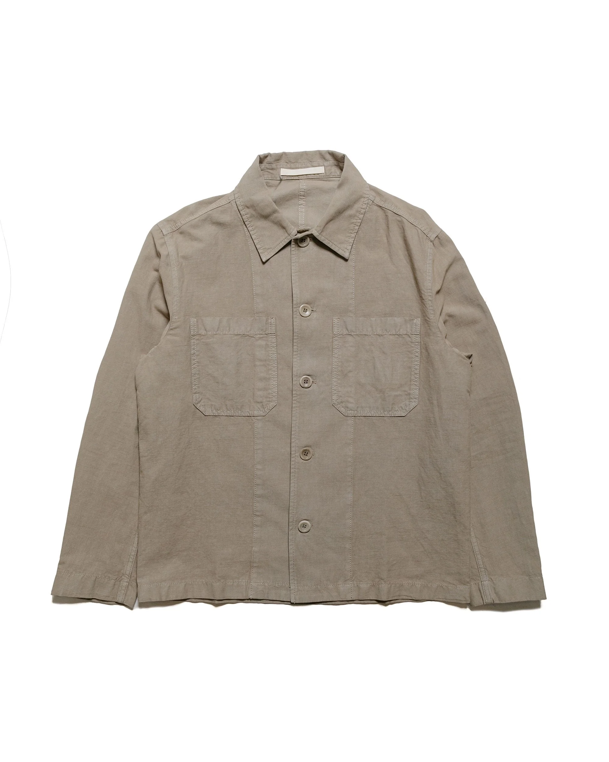 Tyge Cotton Linen Overshirt Clay - 1