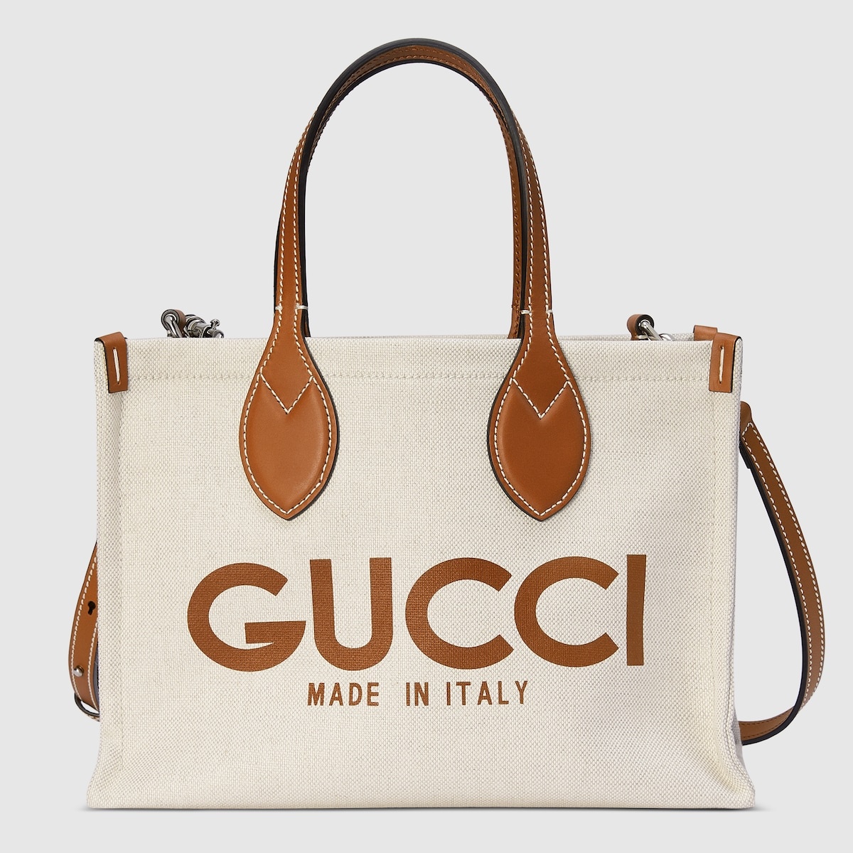 Mini tote bag with Gucci print - 1