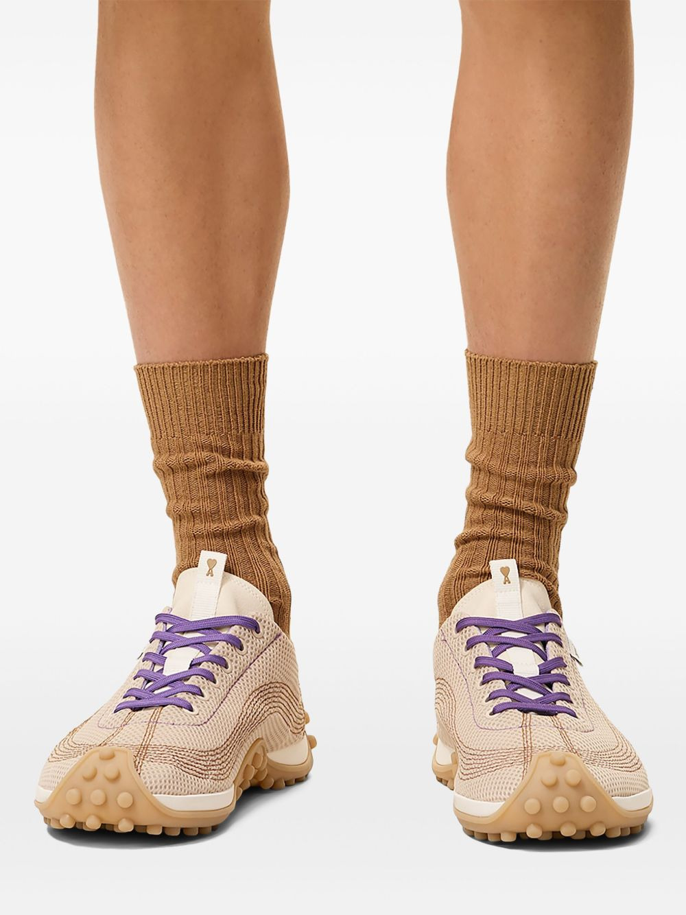 lace-up sneakers - 4