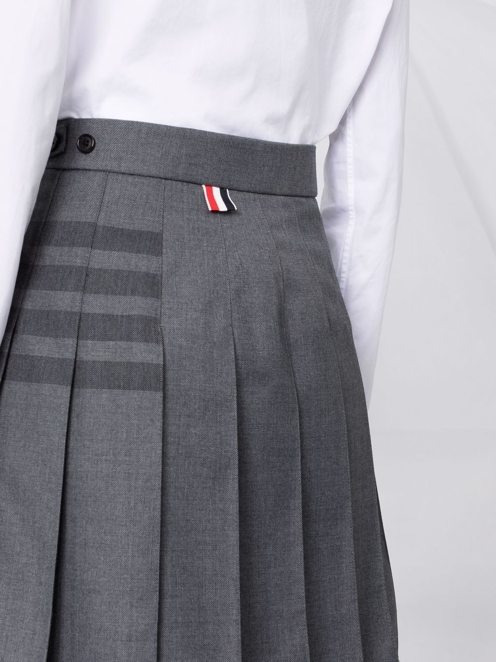4-Bar pleated mini skirt - 3