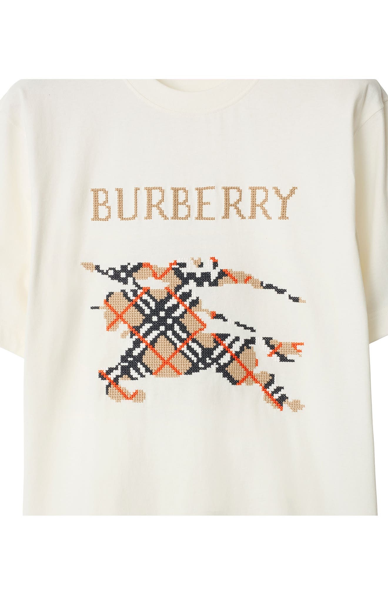 burberry Cross Stitch EKD T-Shirt in Chalk at Nordstrom - 5