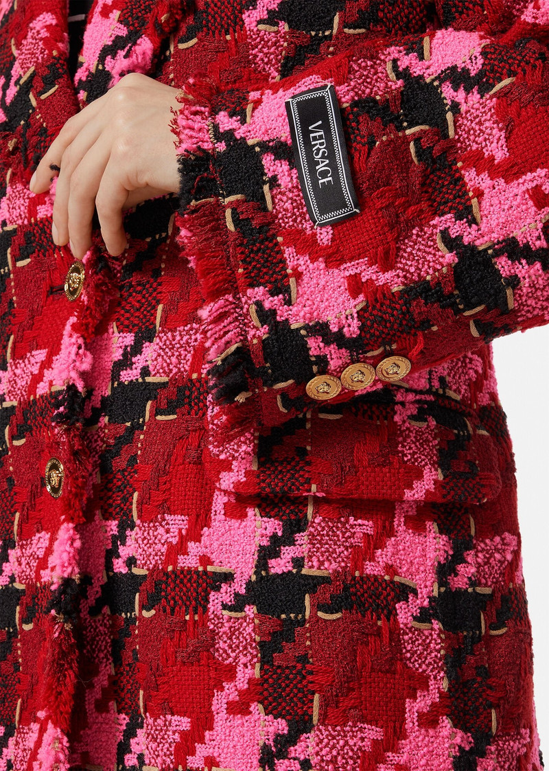 Medusa Checked Tweed Blazer 5