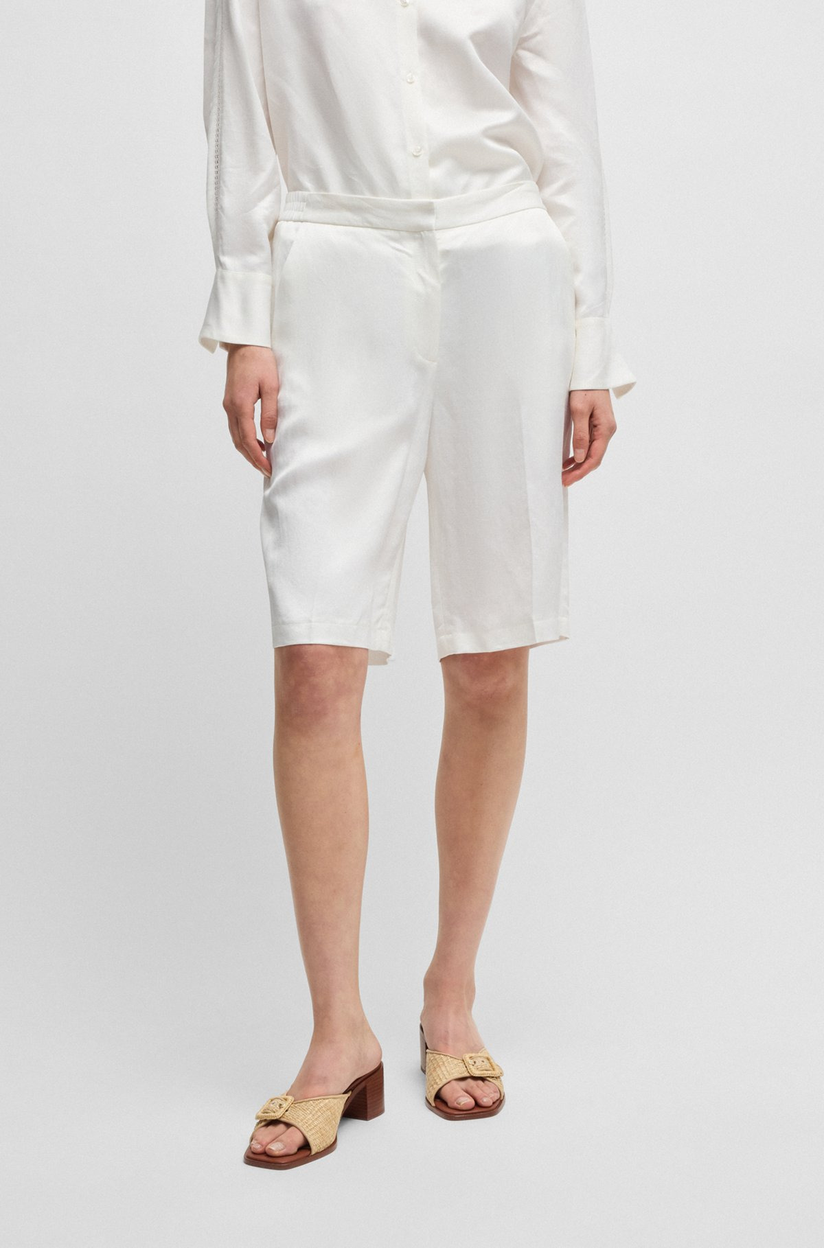 RELAXED-FIT SHORTS WITH WIDE LEG - 2