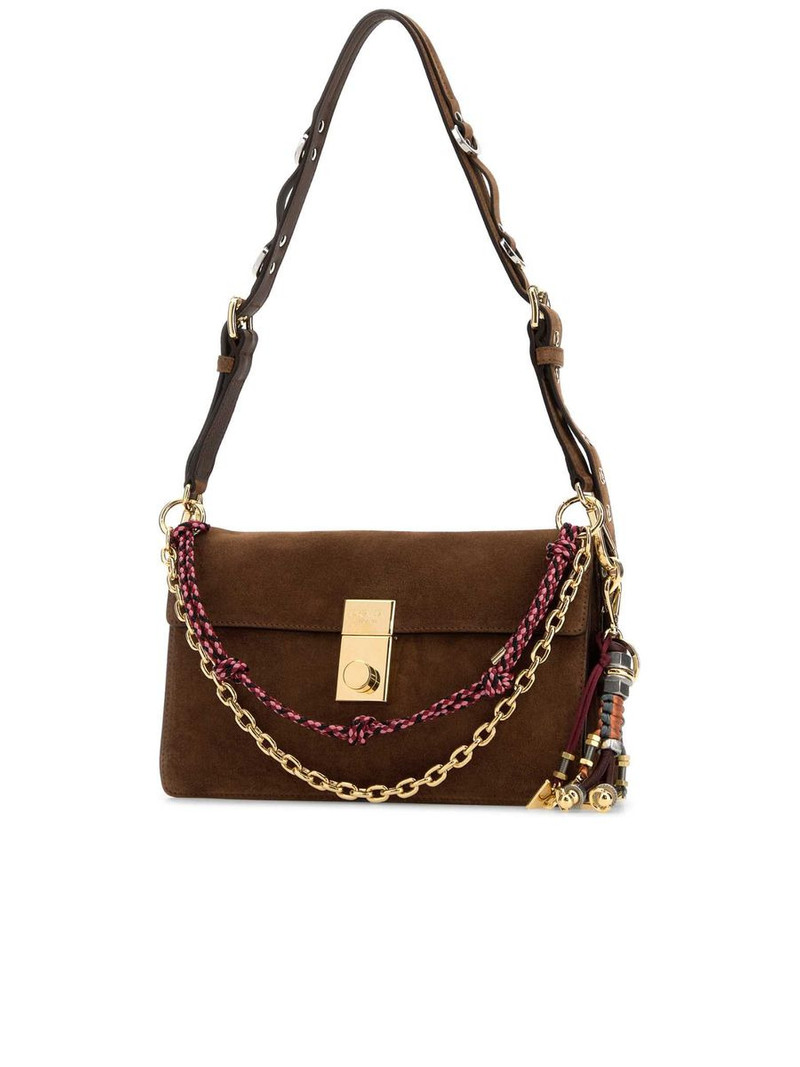 Prada Prada Soft Sound small leather shoulder bag with charms outlook