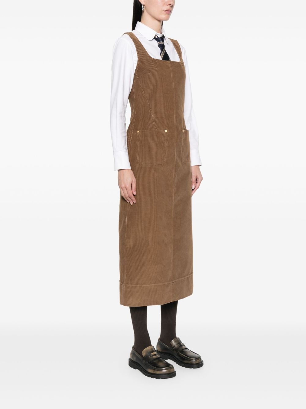 corduroy midi dress - 3