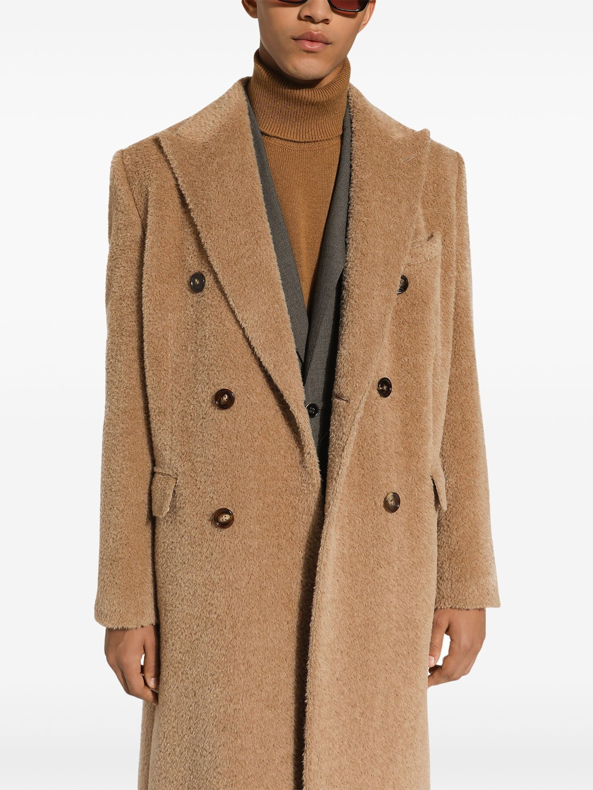 Double-Breasted Wool Coat - 4