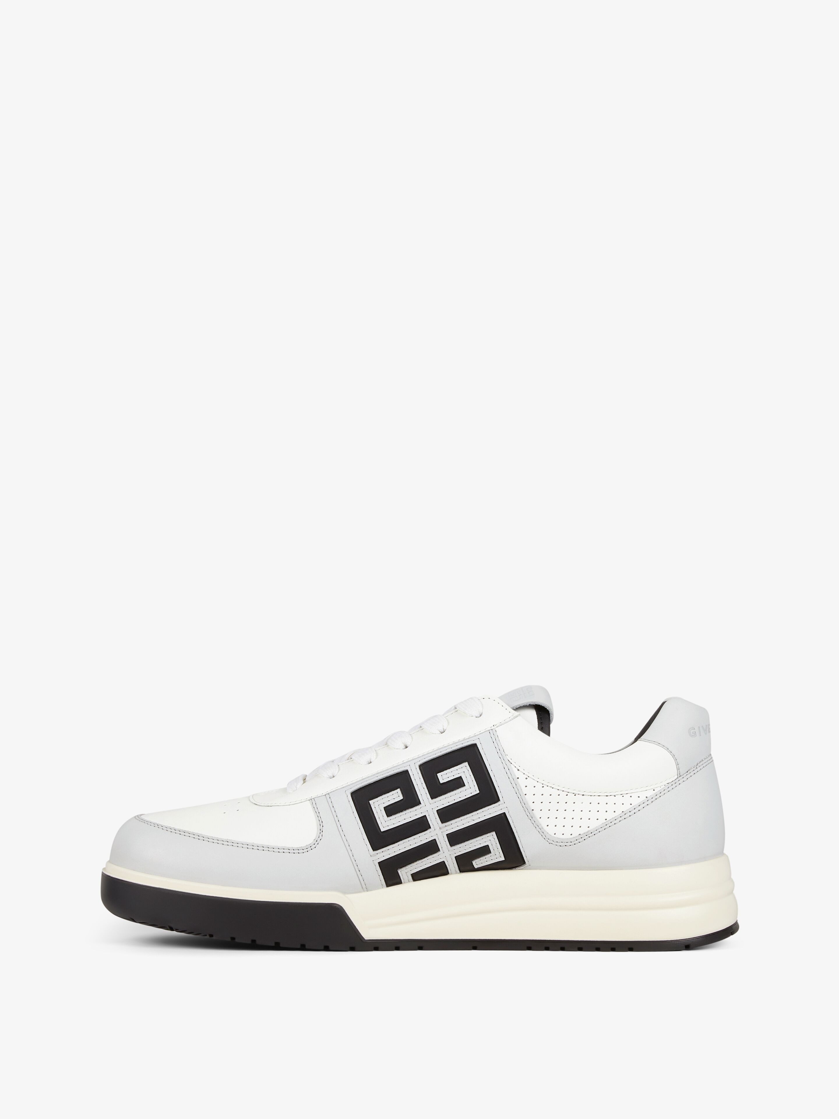 G4 SNEAKERS IN LEATHER AND PERFORATED LEATHER - 3