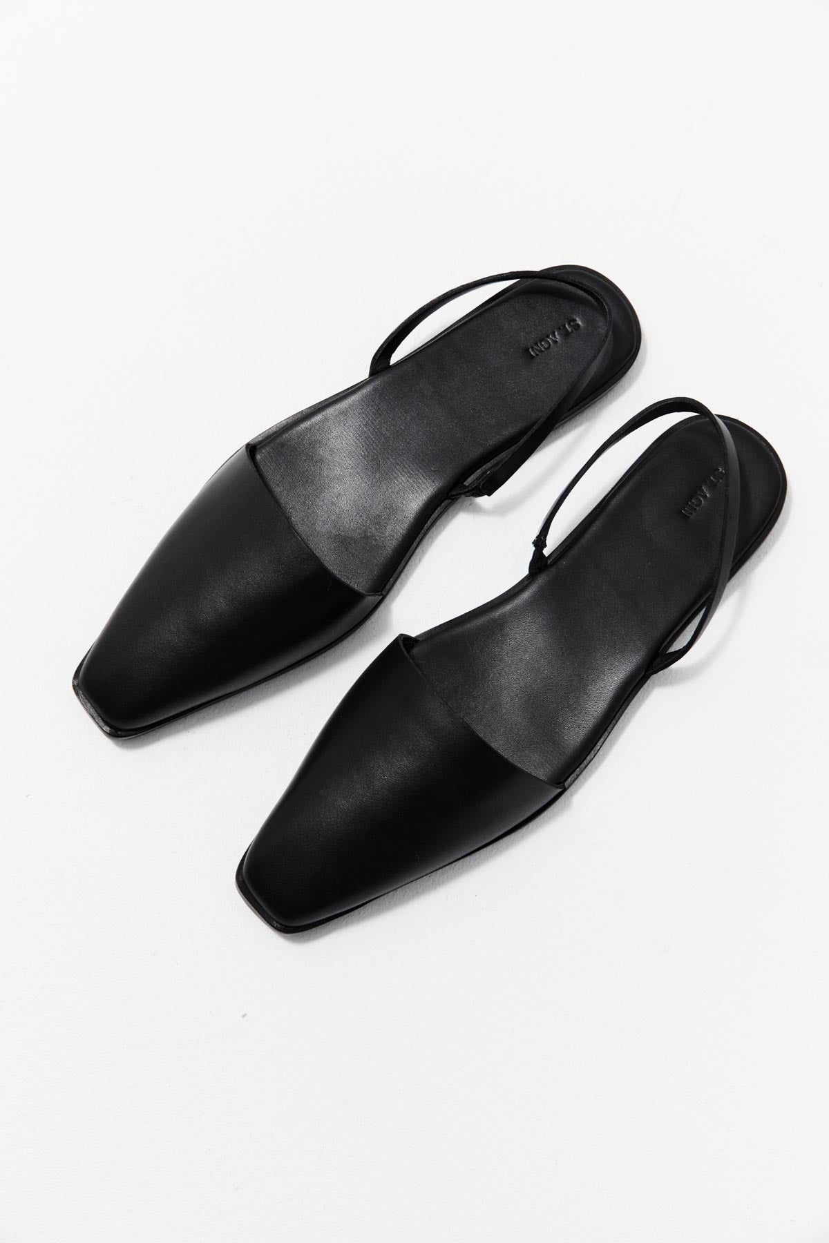 Sling Back Flat - Black - 3