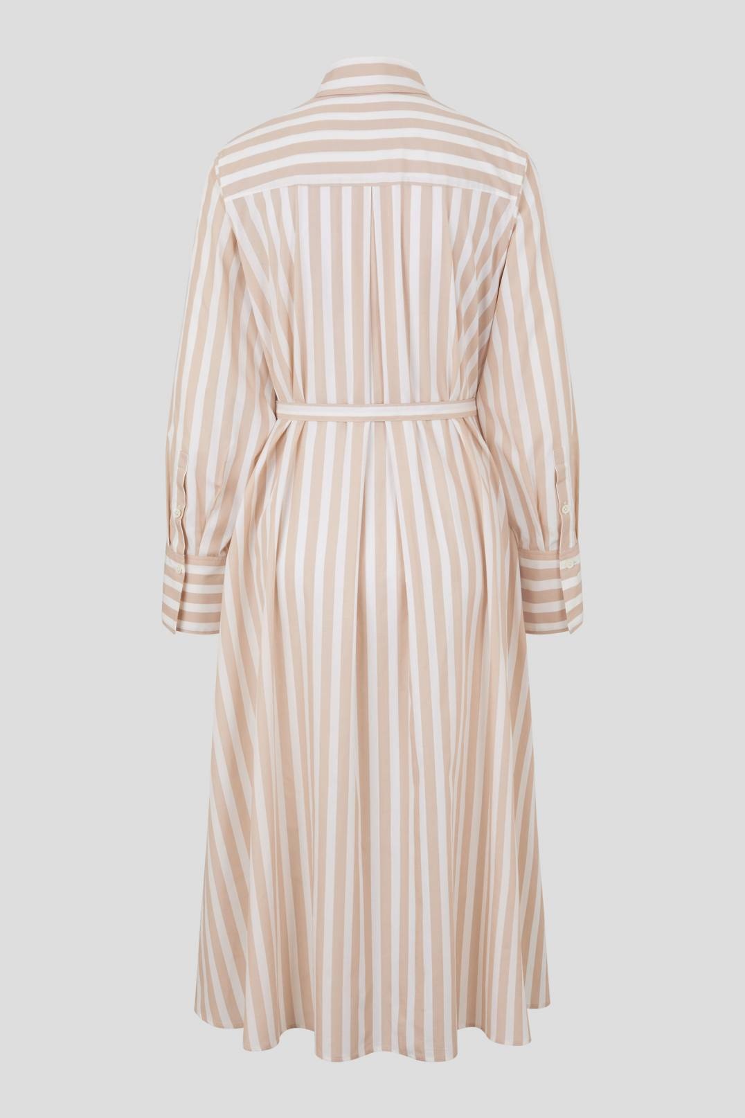 LIA SHIRT DRESS IN BEIGE/OFF-WHITE - 5