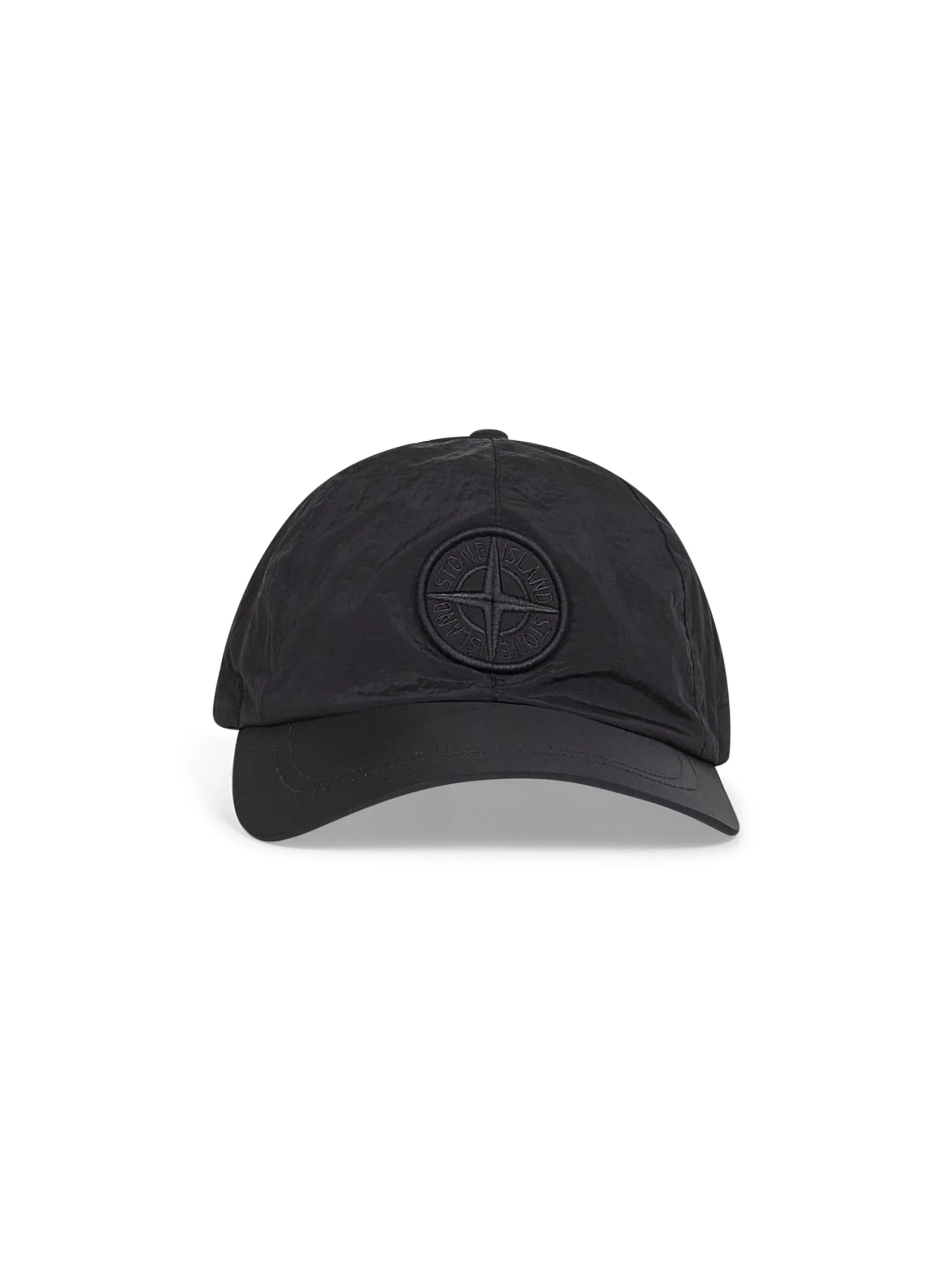Black nylon baseball cap - 1