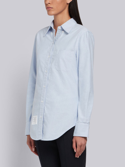 Thom Browne Light Blue Classic Oxford Long Sleeve Button Down Shirt outlook