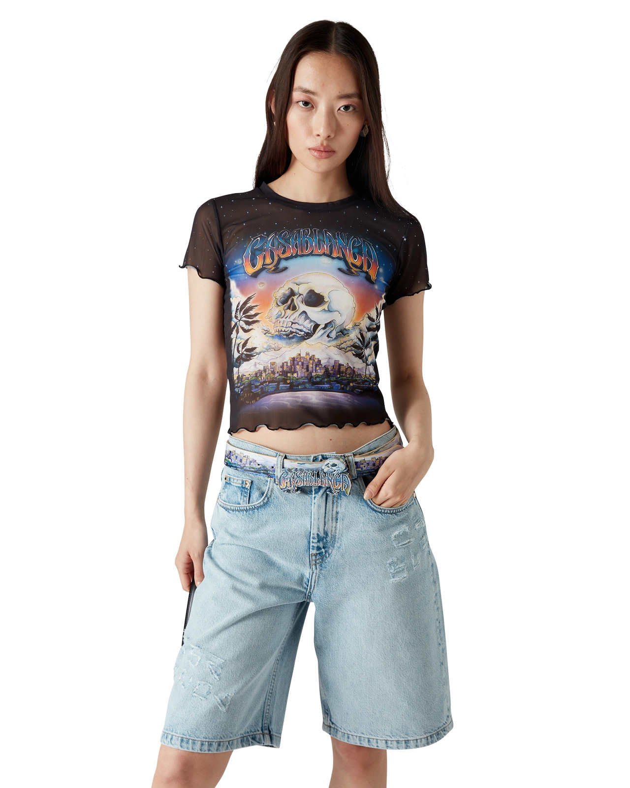 La Prémonition Mesh T-Shirt | Casablanca Paris - 4