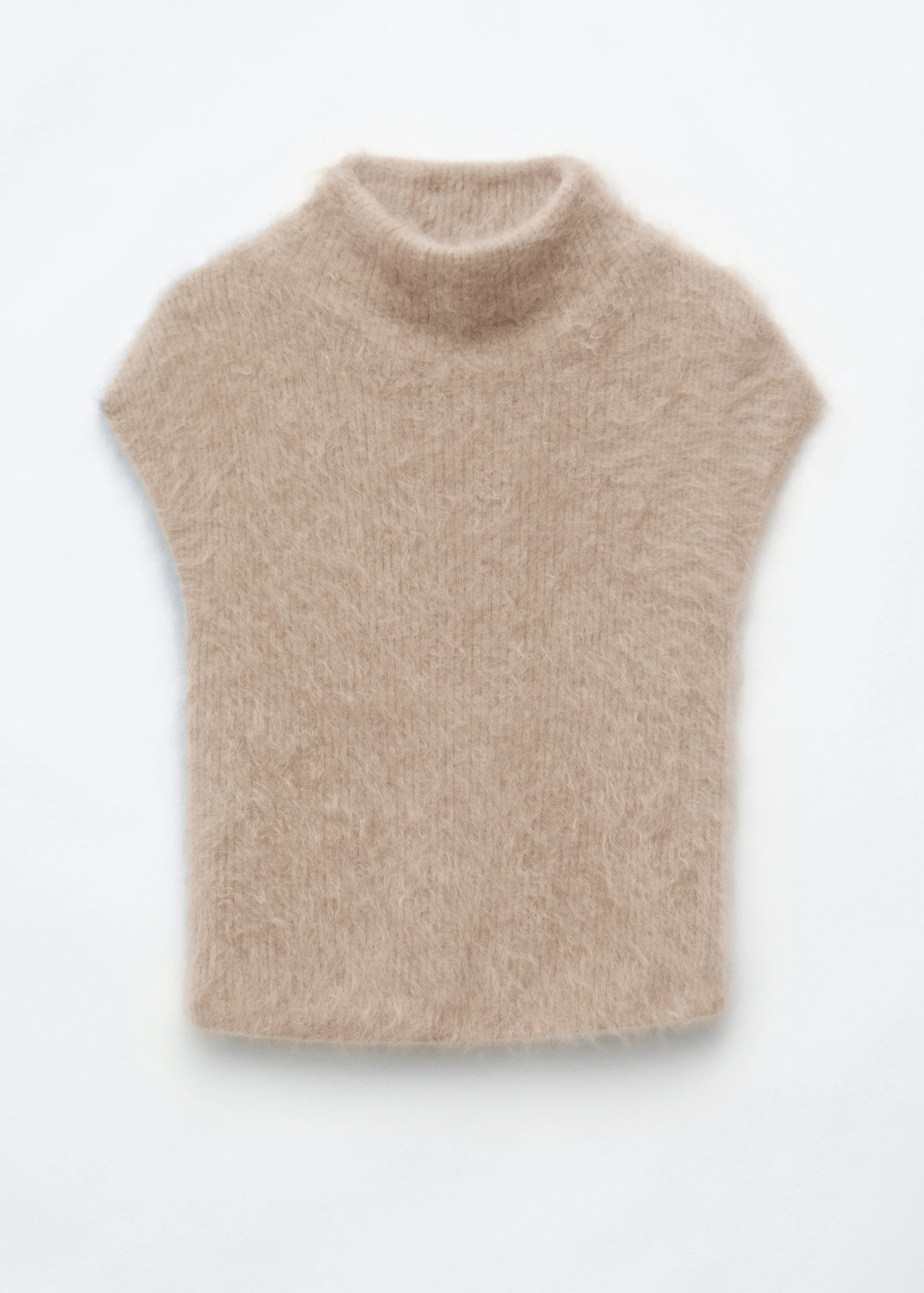 Cashmere Rib Mock Neck Top - 1