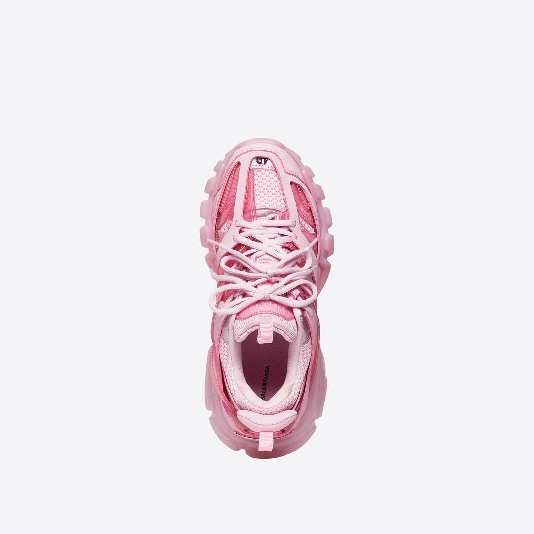 Women's Track Sneaker Clear Sole in Pink - 5