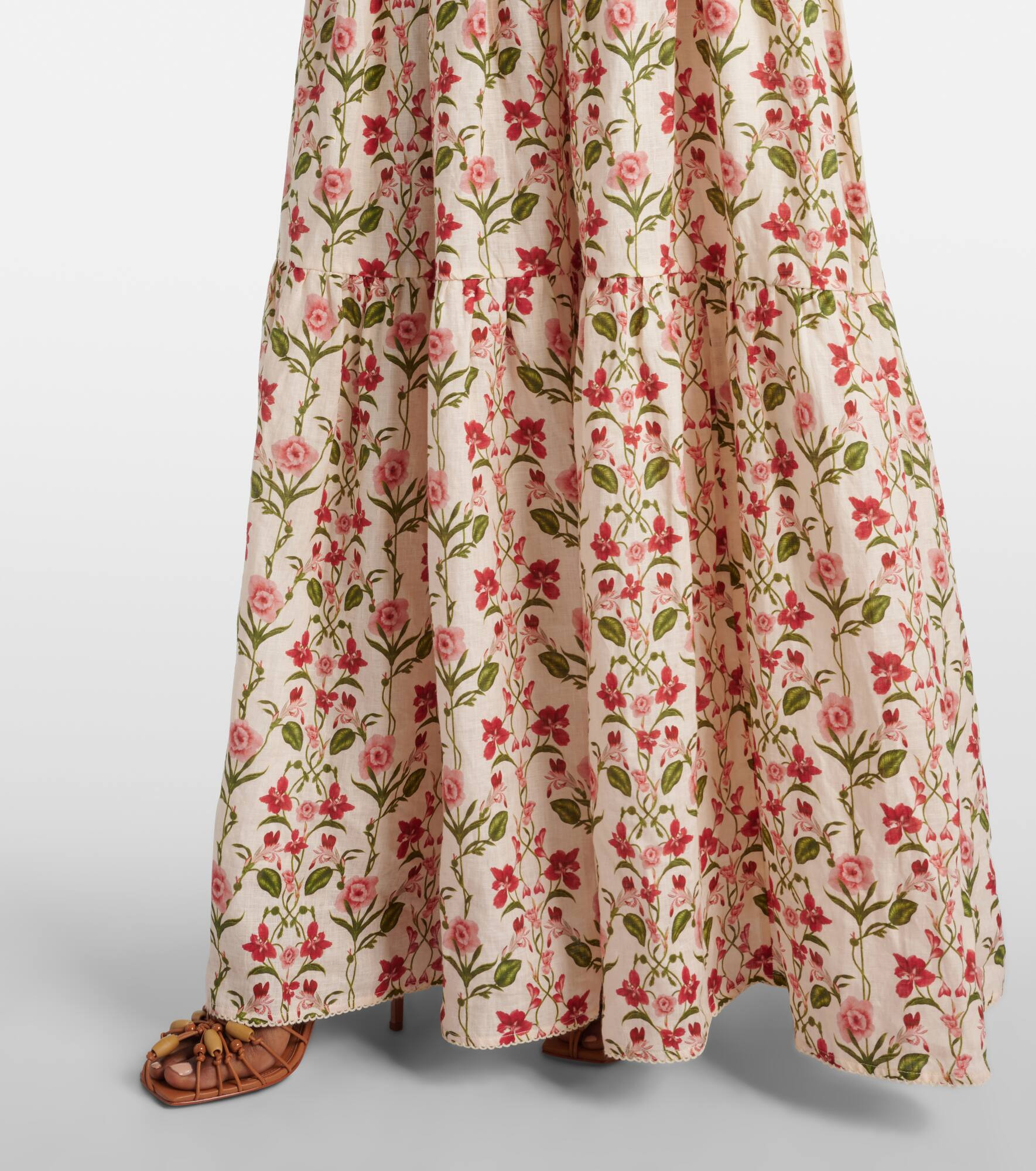 Lima floral linen maxi dress - 5