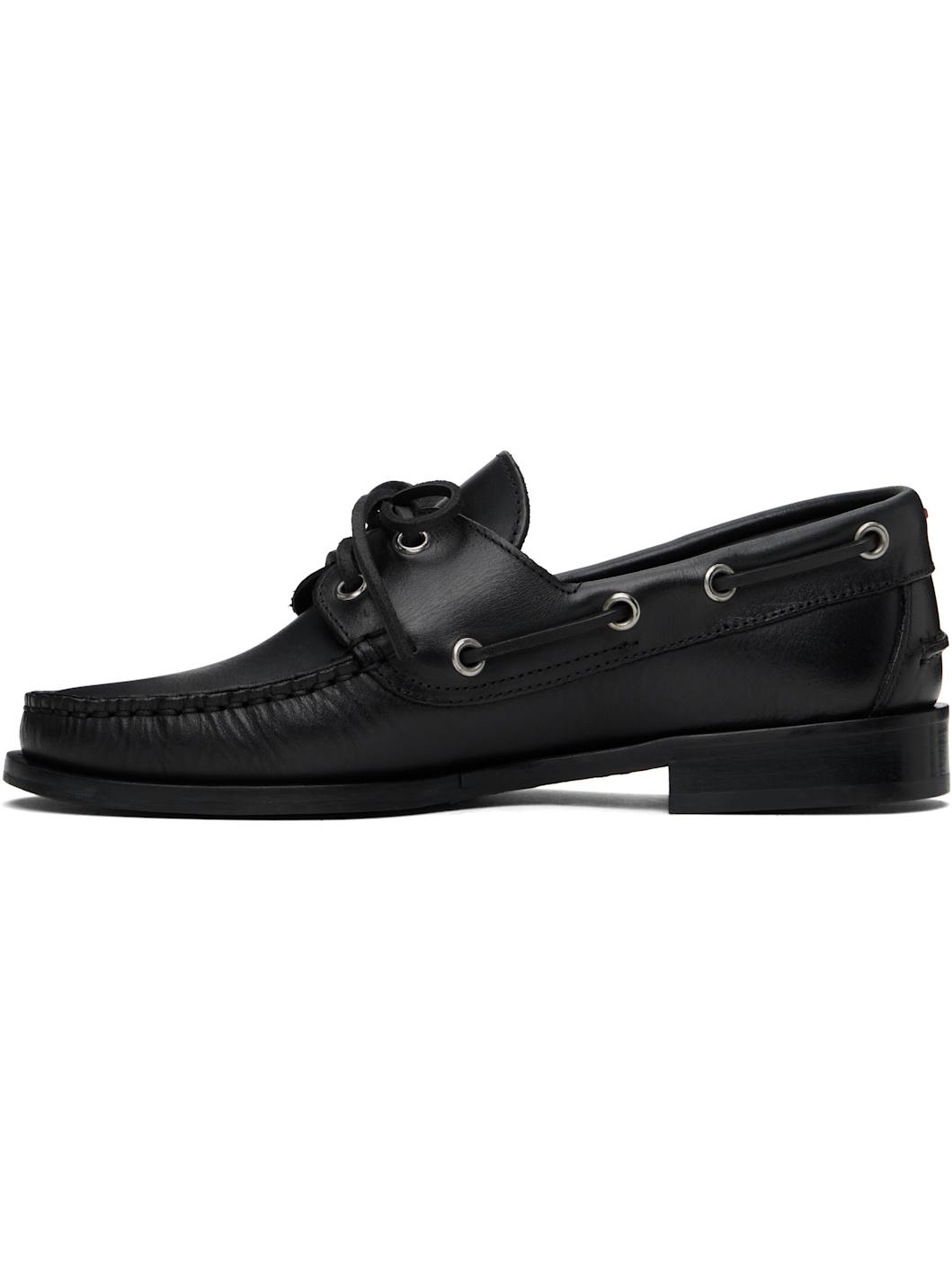 Black Harris Calfskin Loafers - 3