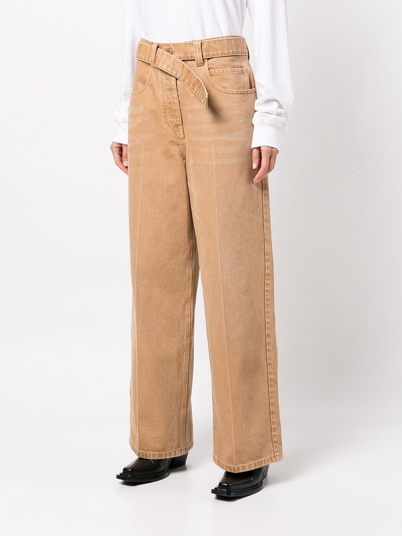 belted wide-leg jeans 3