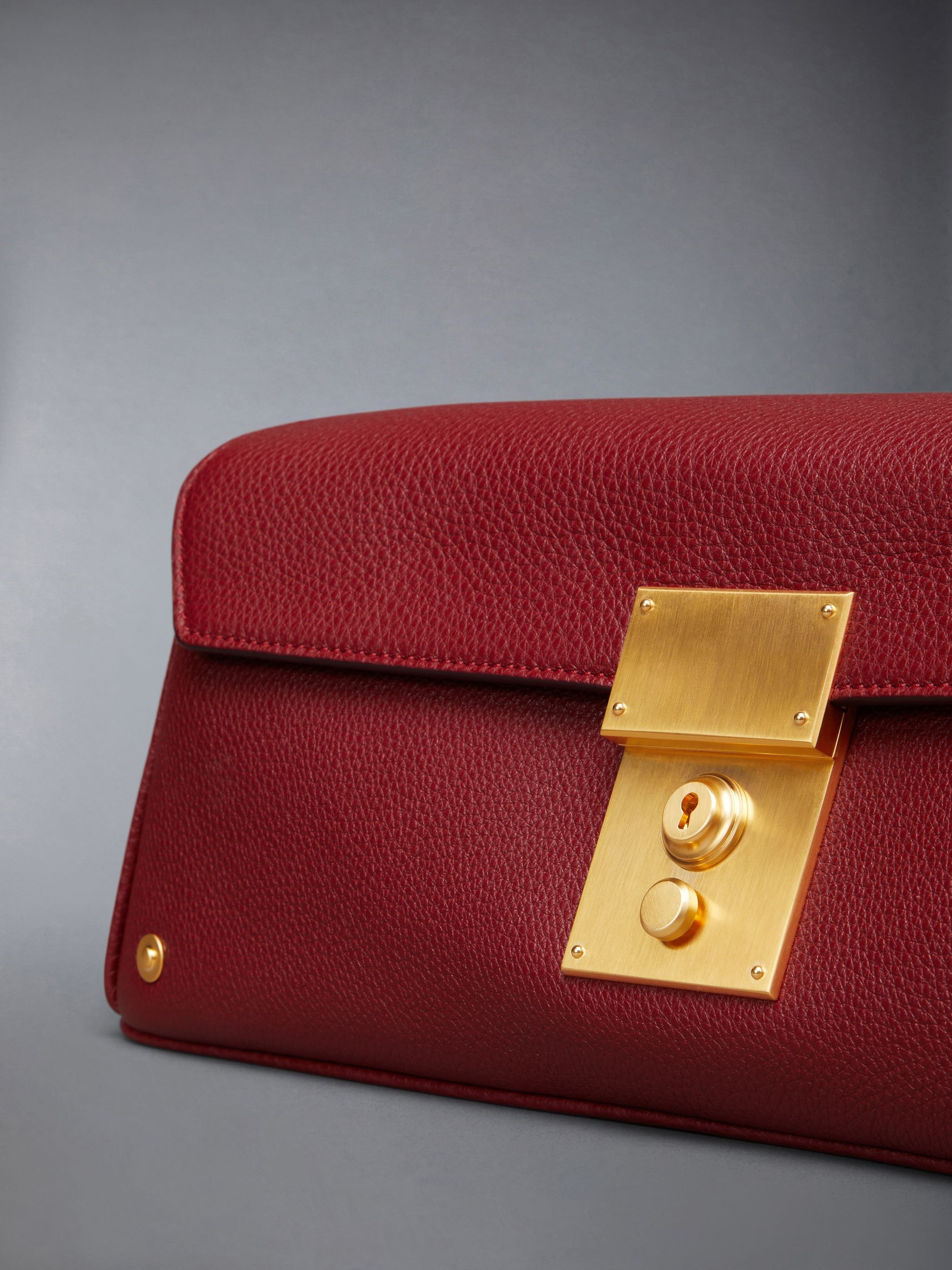 Soft Pebble Grain Mrs. Thom Baguette Clutch - 6