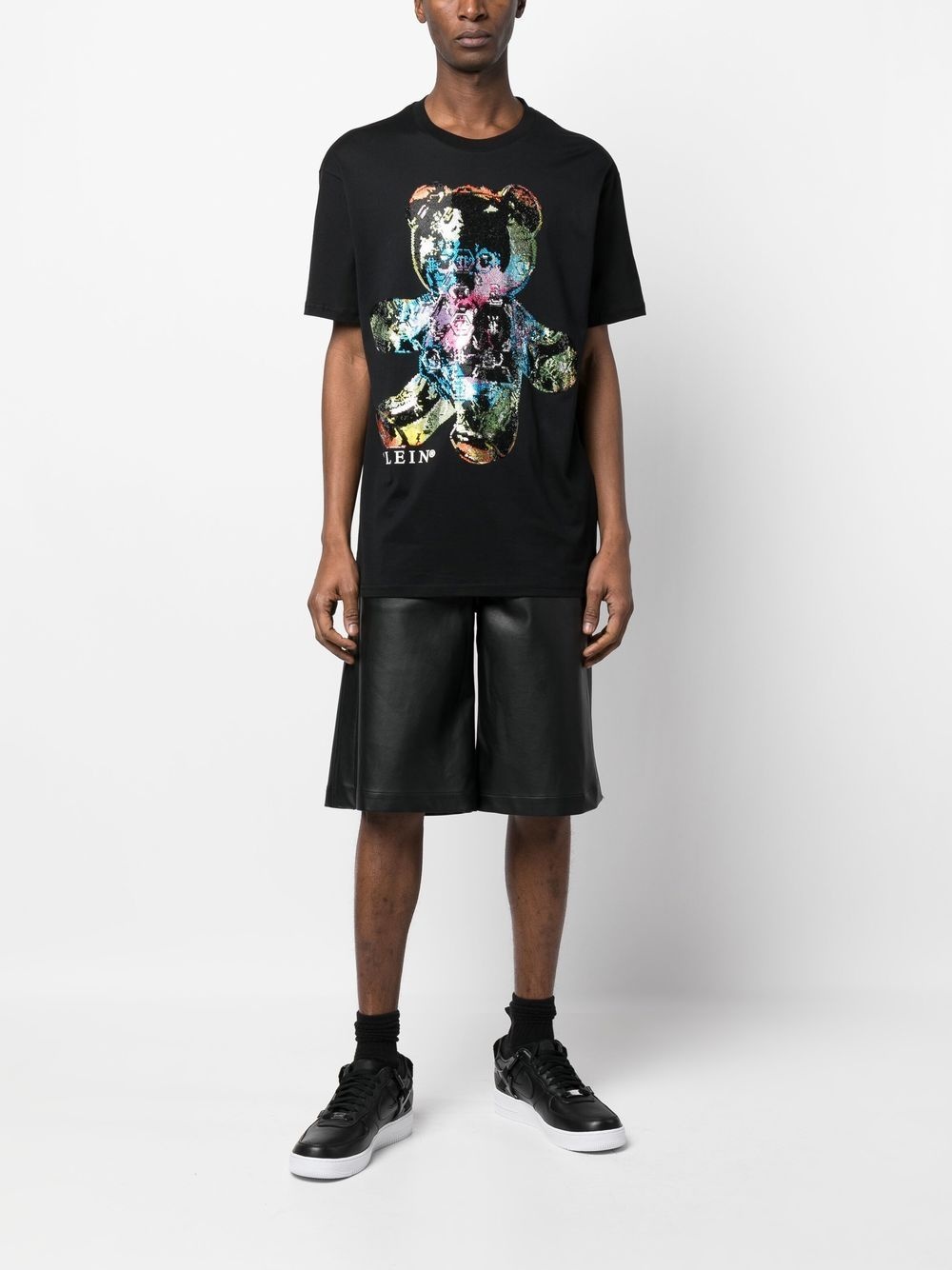 rhinestone-embellished teddy-print T-shirt - 2
