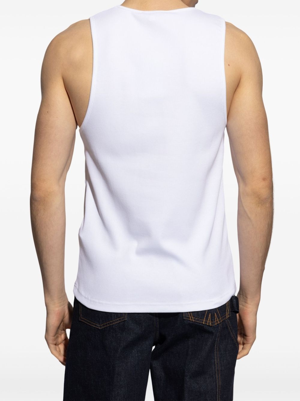 Anchor-logo cotton tank top - 4
