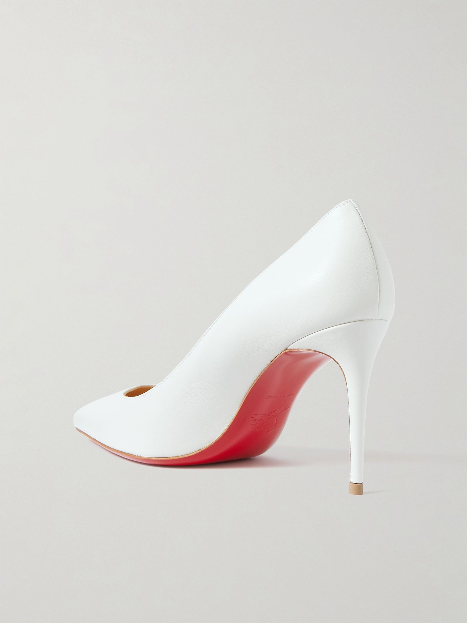 Kate 85 leather pumps White - 3