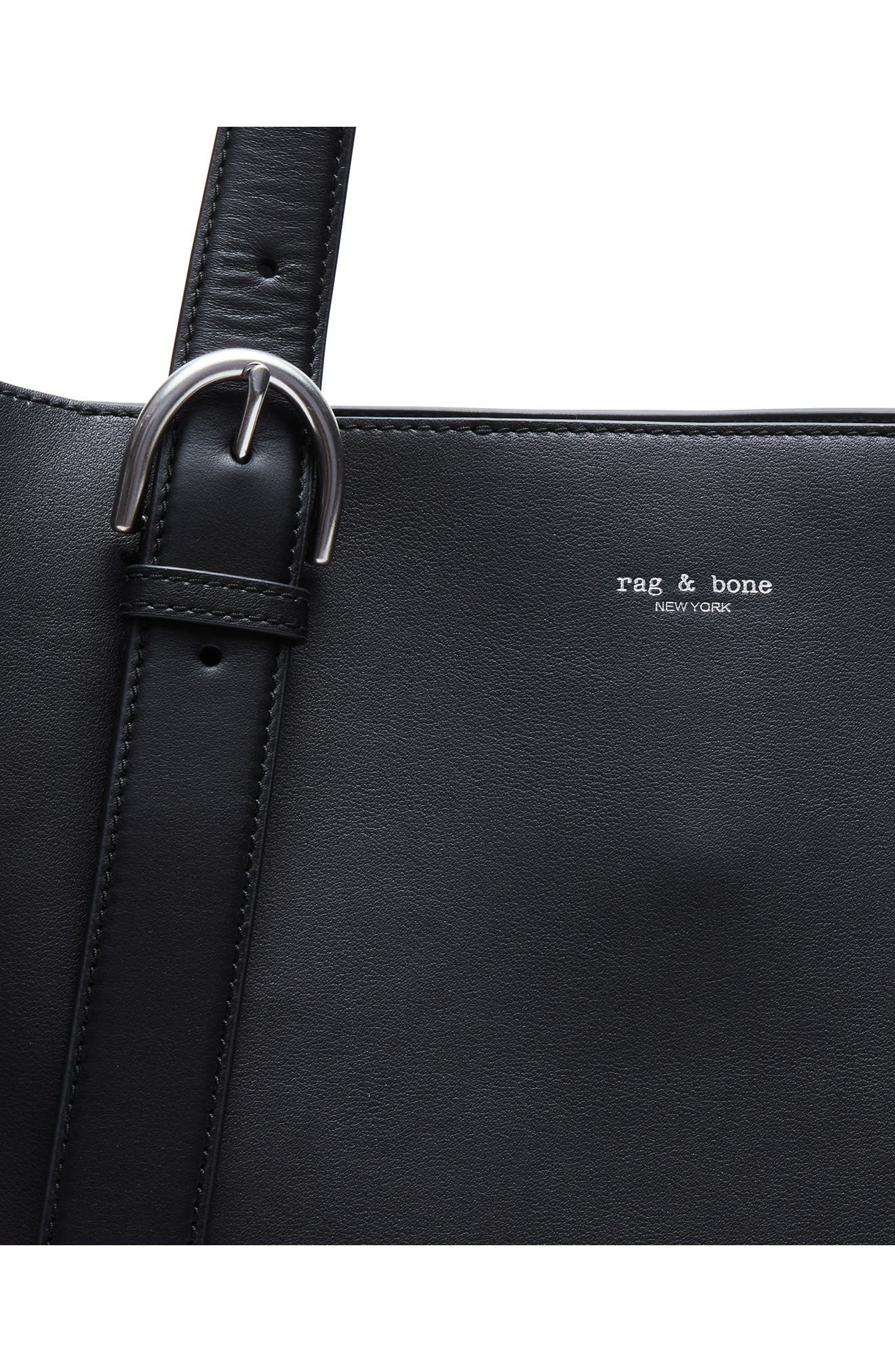 rag & bone Parker Leather Tote in Black at Nordstrom - 5