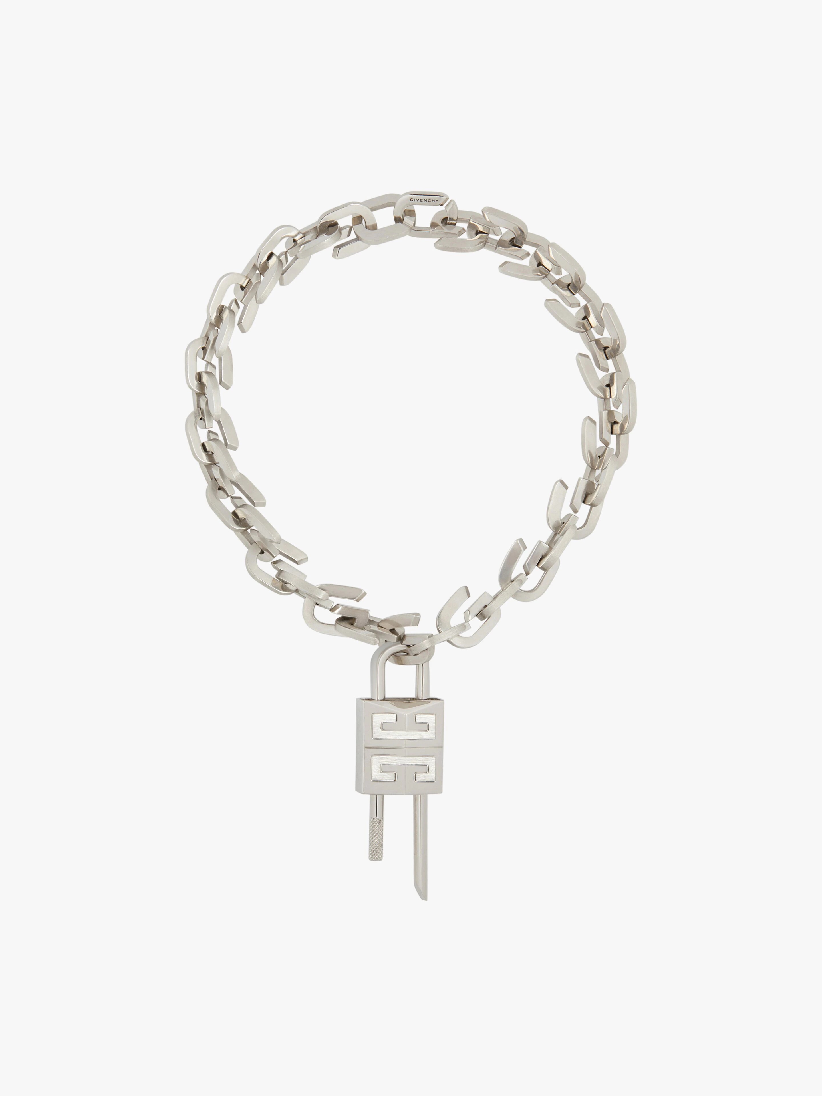 G LINK LOCK NECKLACE IN METAL - 1