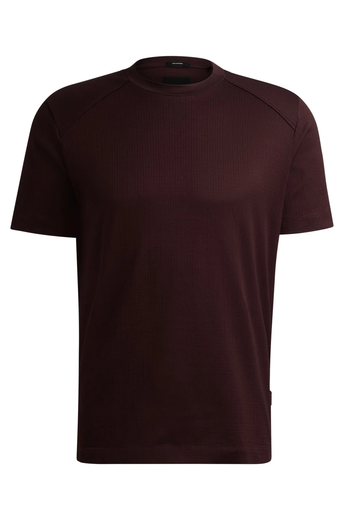 COTTON-RIPSTOP REGULAR-FIT T-SHIRT WITH PLAIN TRIMS - 1
