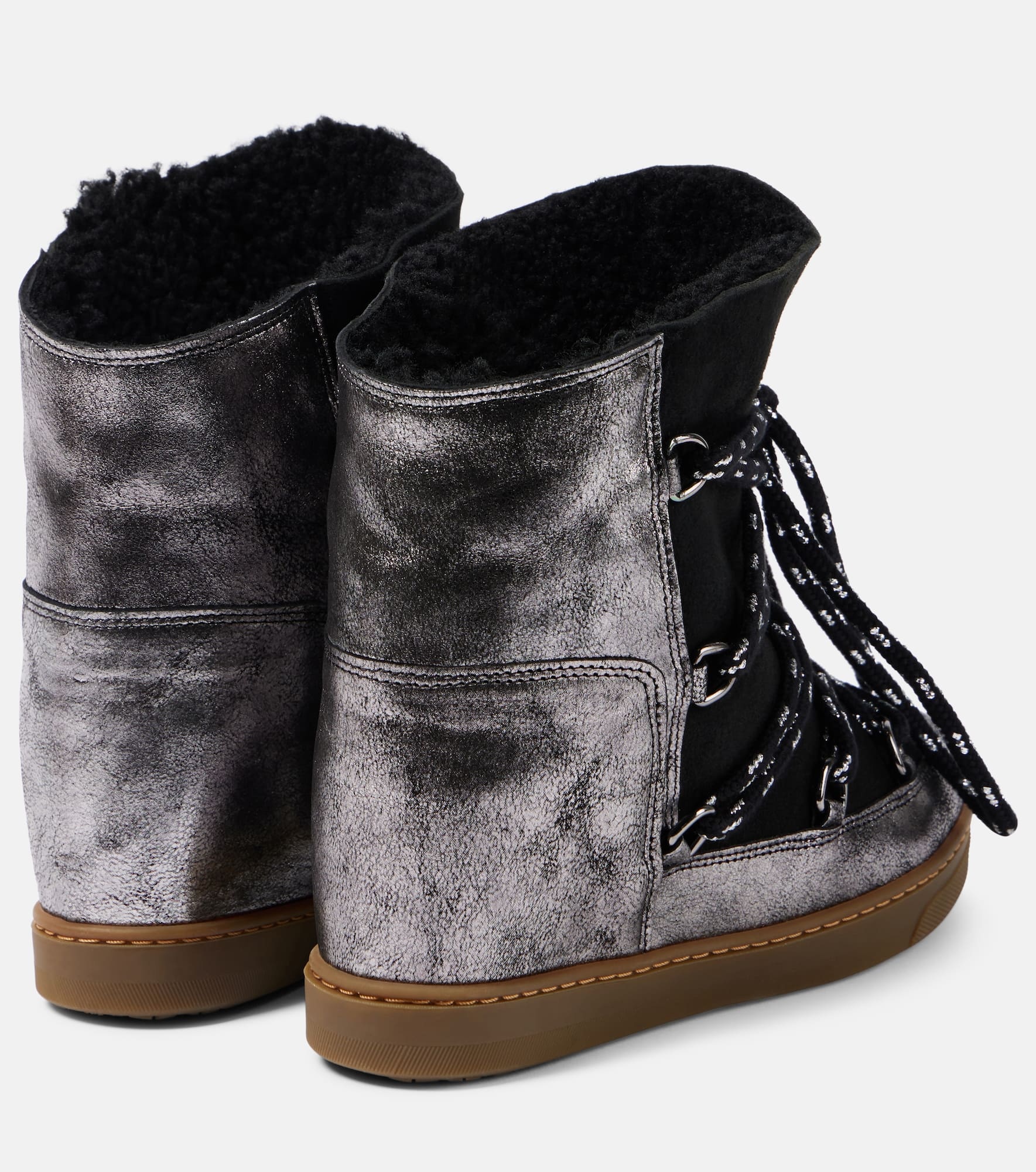 Nowles shearling-lined leather snow boots - 2