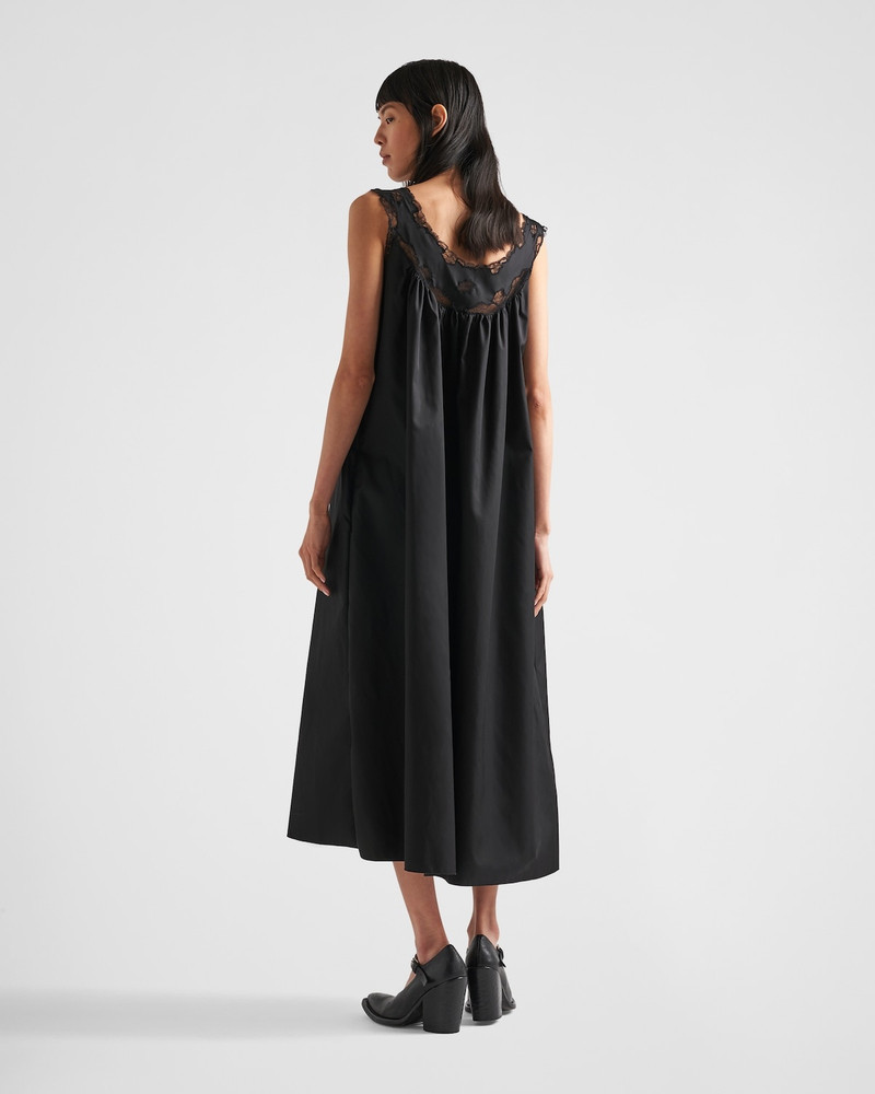 Re-Nylon and lace midi-dress 5