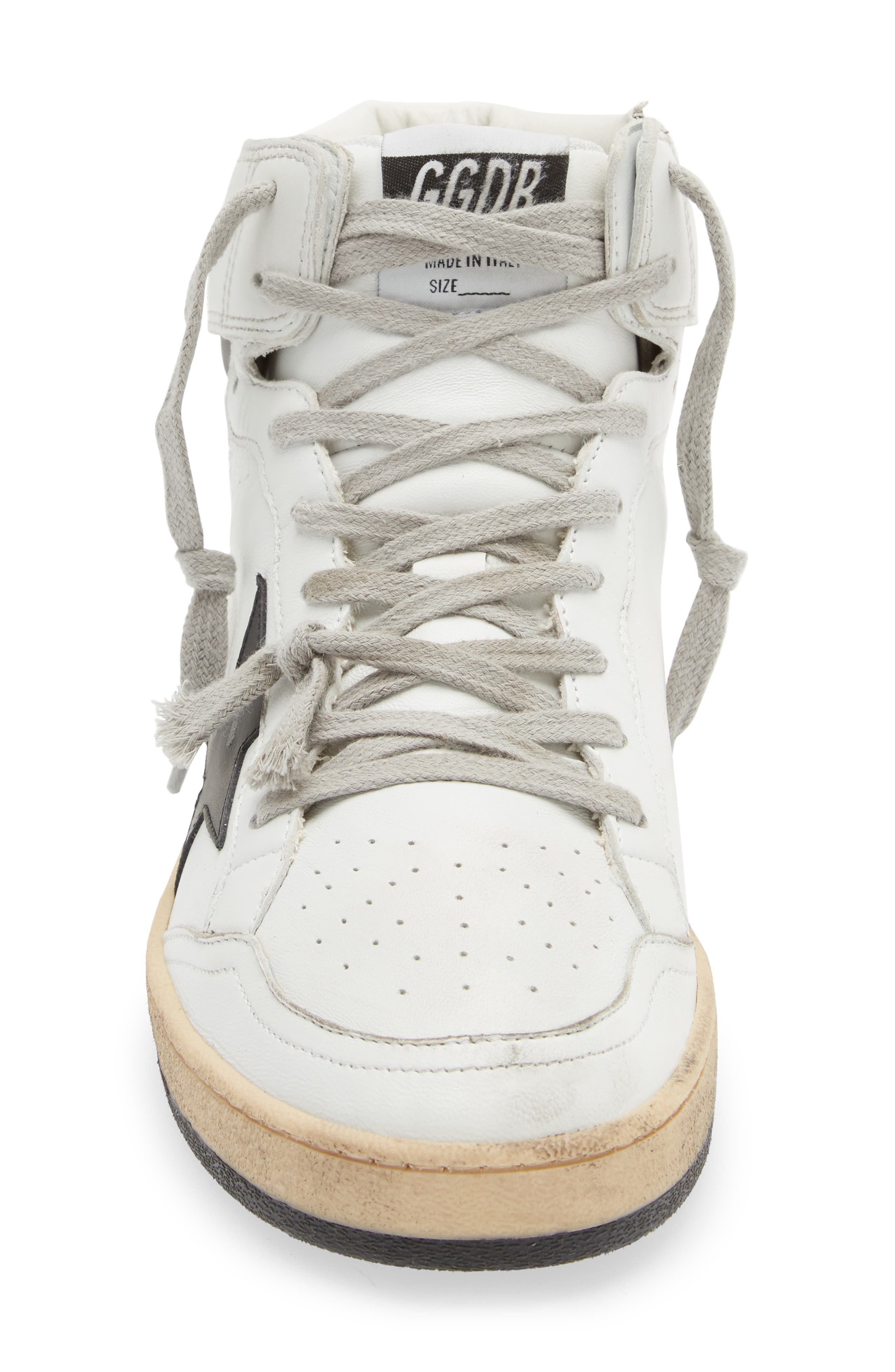 Golden Goose Sky-Star High Top Sneaker in White/Black at Nordstrom - 4