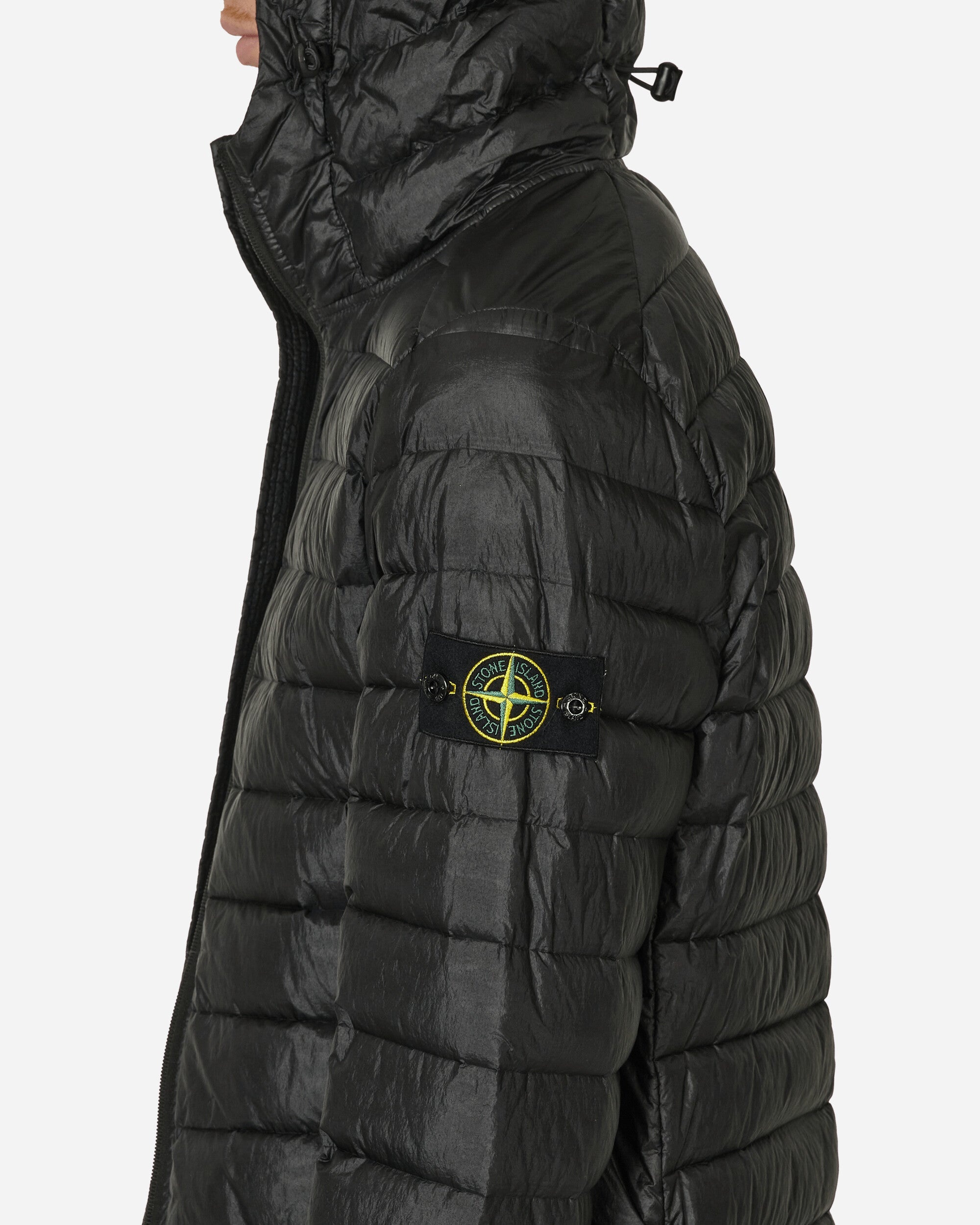 Garment Dyed Micro Yarn Down Jacket Black - 5