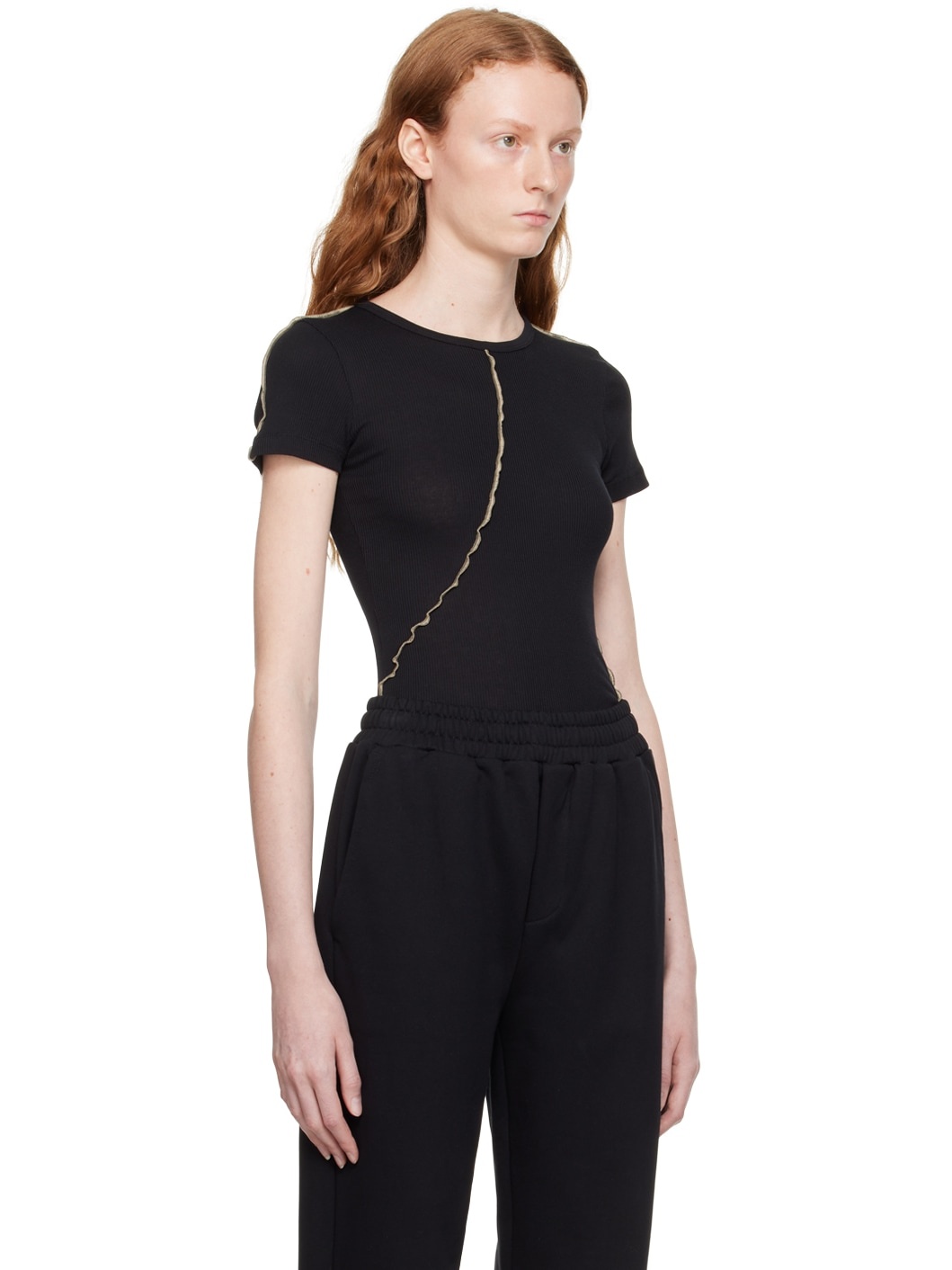 Black Twisted T-Shirt - 2