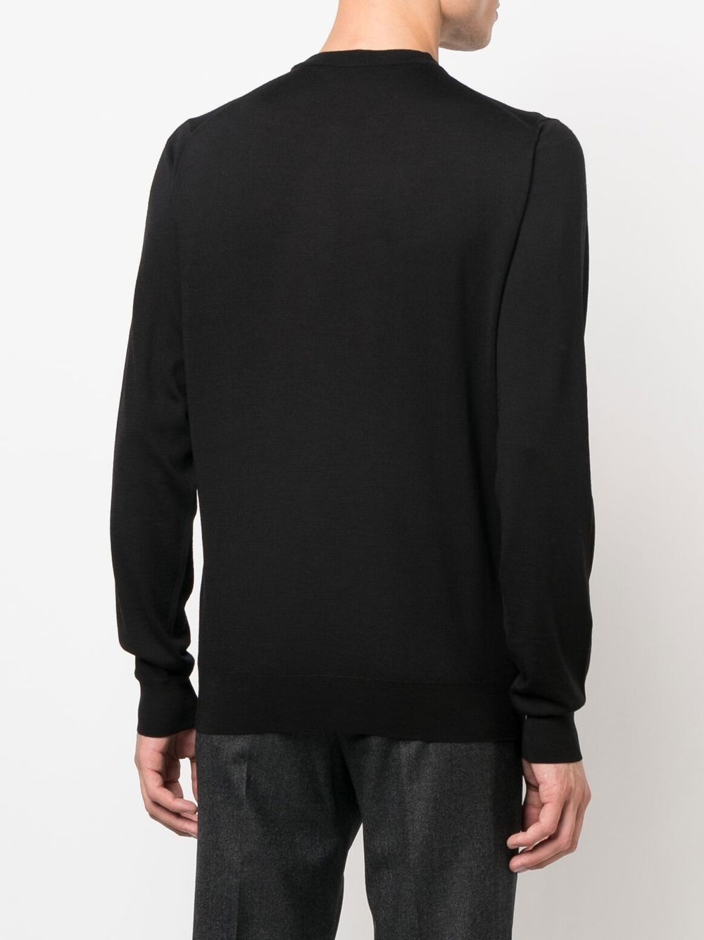 crew-neck long-sleeve jumper - 4