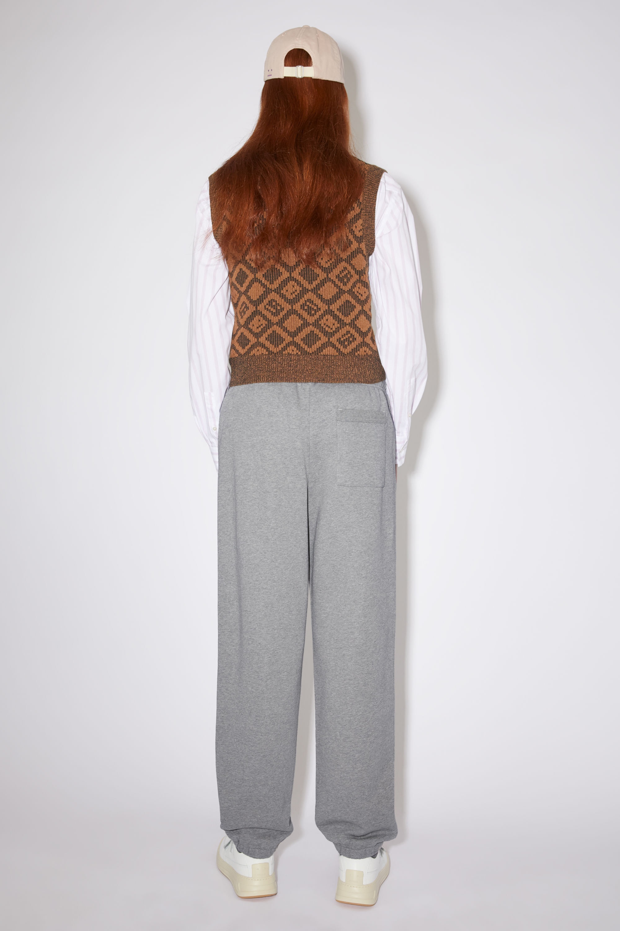 Cotton sweatpants - Light Grey Melange - 3
