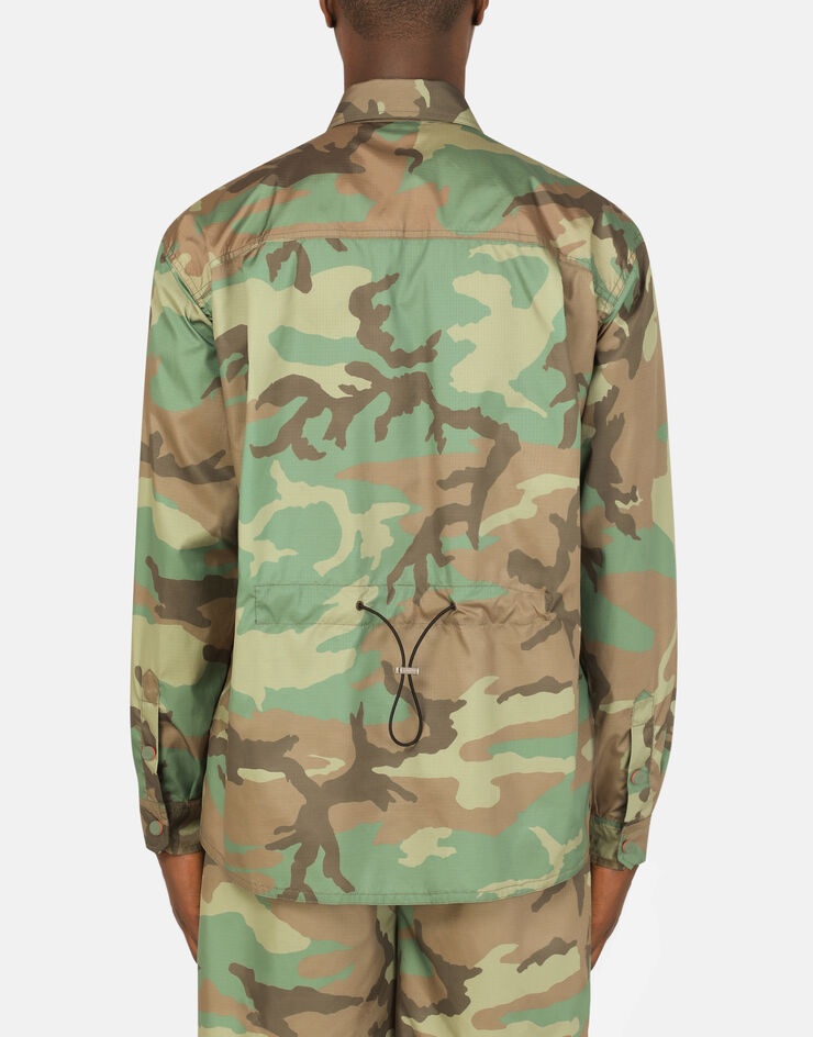 Camouflage-print nylon shirt - 2