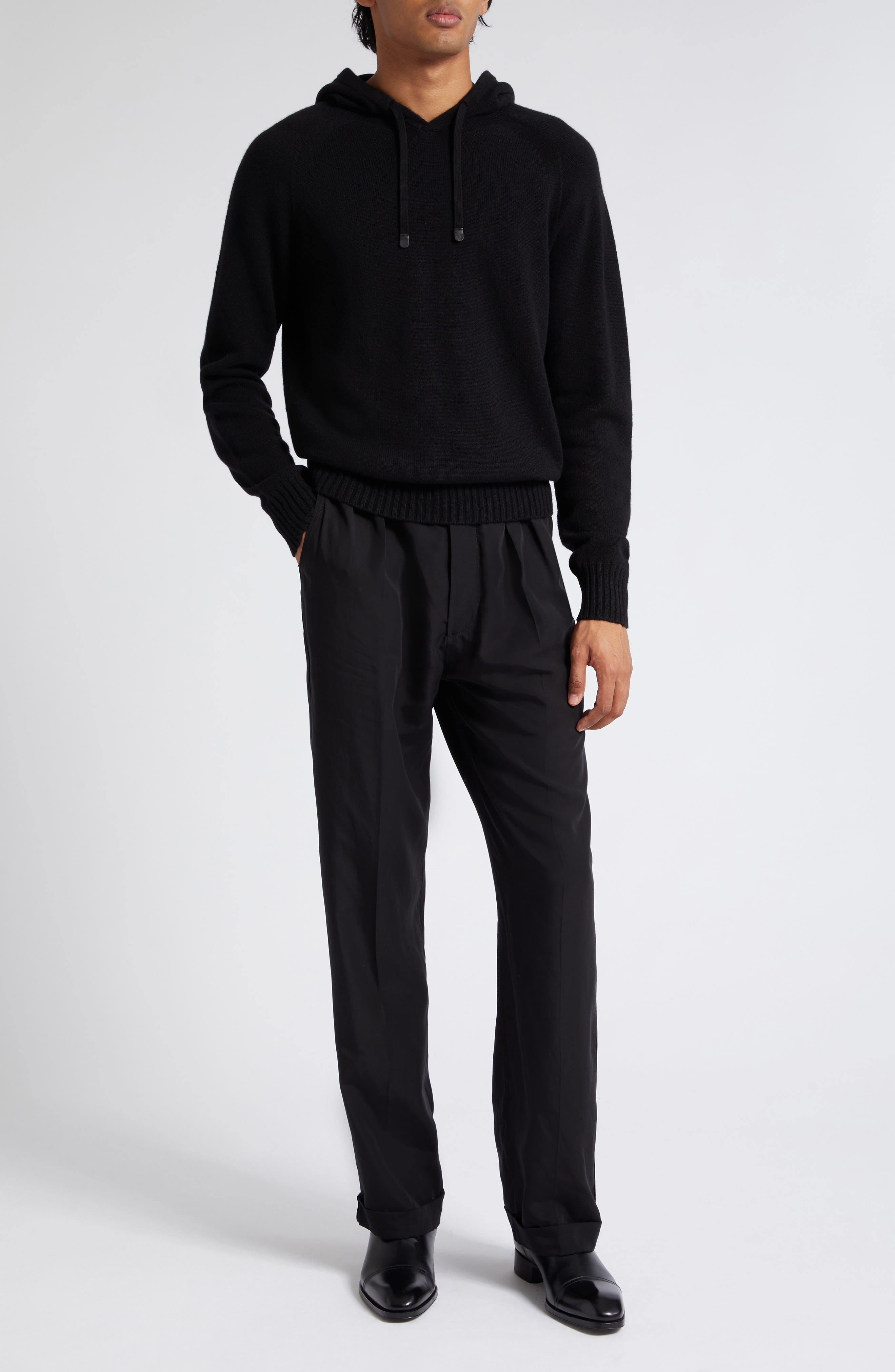Cashmere Blend Hoodie Sweater - 7