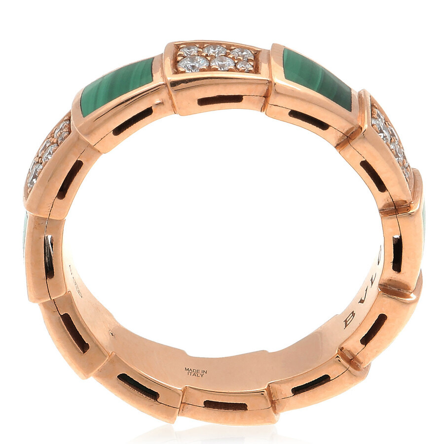 Bvlgari Serpenti Viper 18 Kt Rose Gold Ring, Size 50 - 3