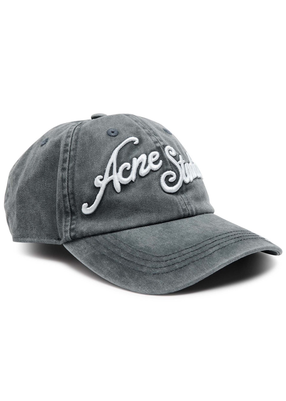 Acne Studios Logo-embroidered Faded Cotton cap - 1