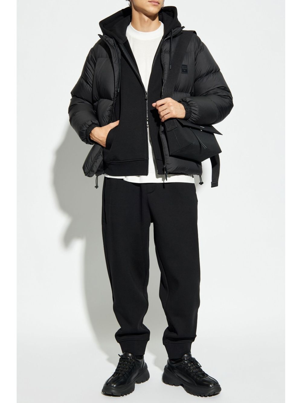 elasticated track pants - 2