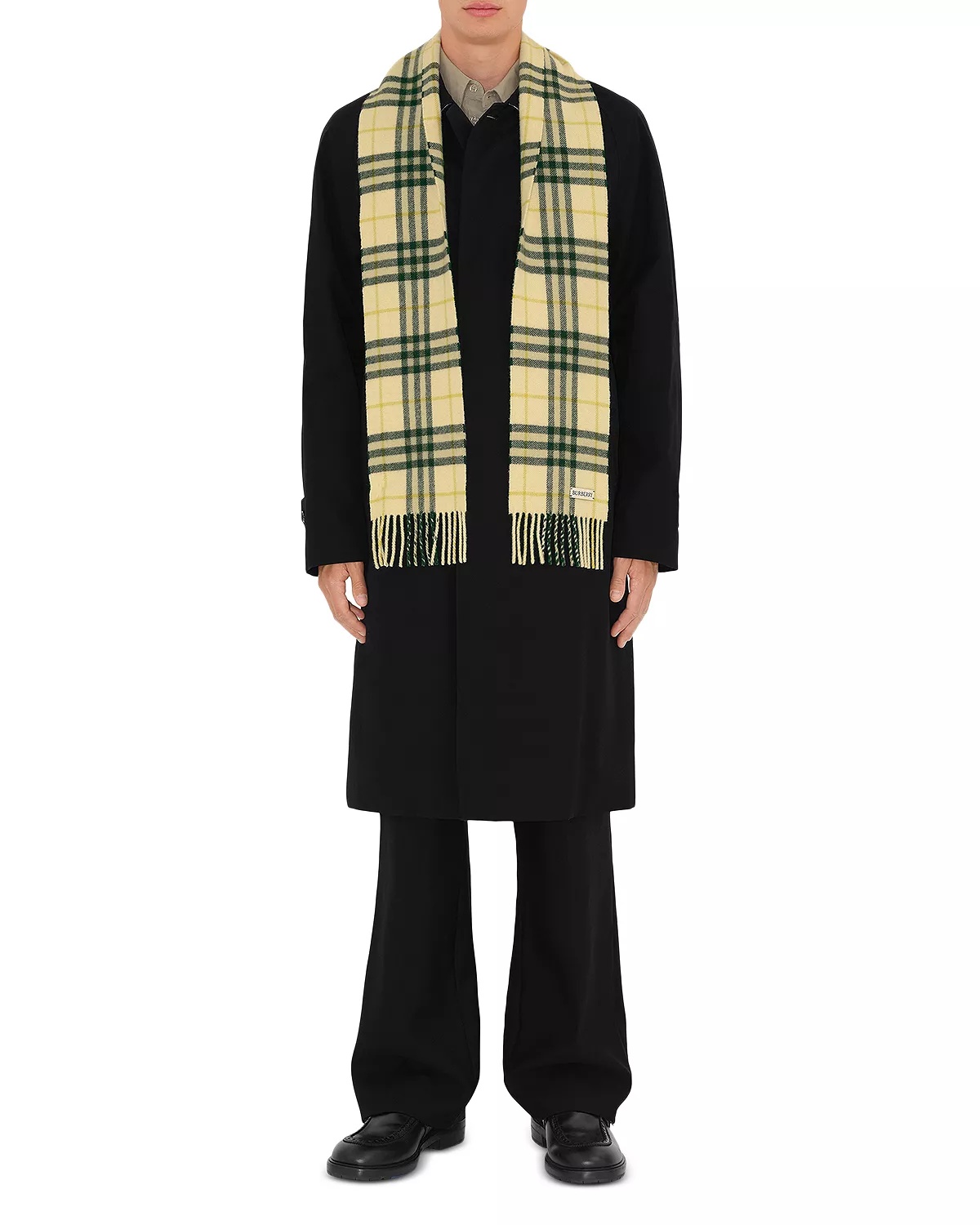 Narrow Check Cashmere Scarf - 3