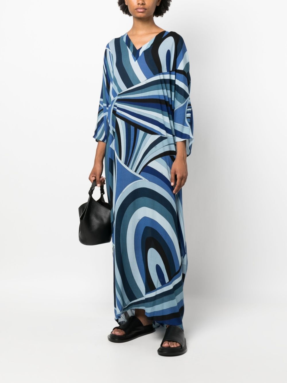 Iride-print maxi dress - 2