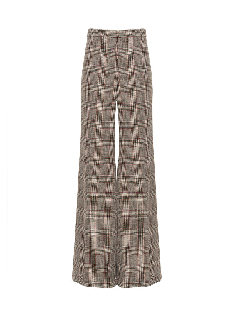 FLARED TAILORED PANTS IN PRINCE OF WALES WOOL 1