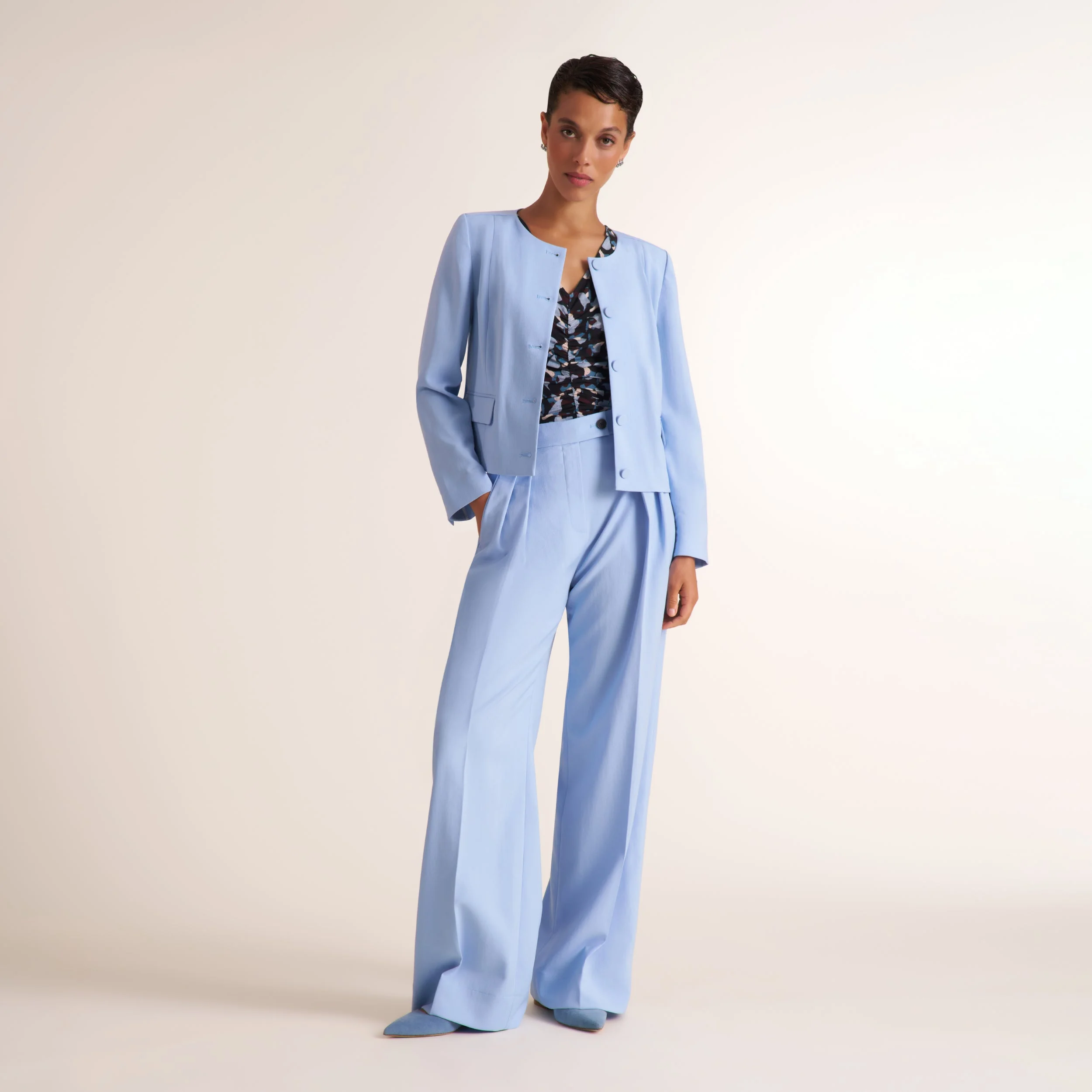 Aniya Crop Jacket - Air Twill - 1